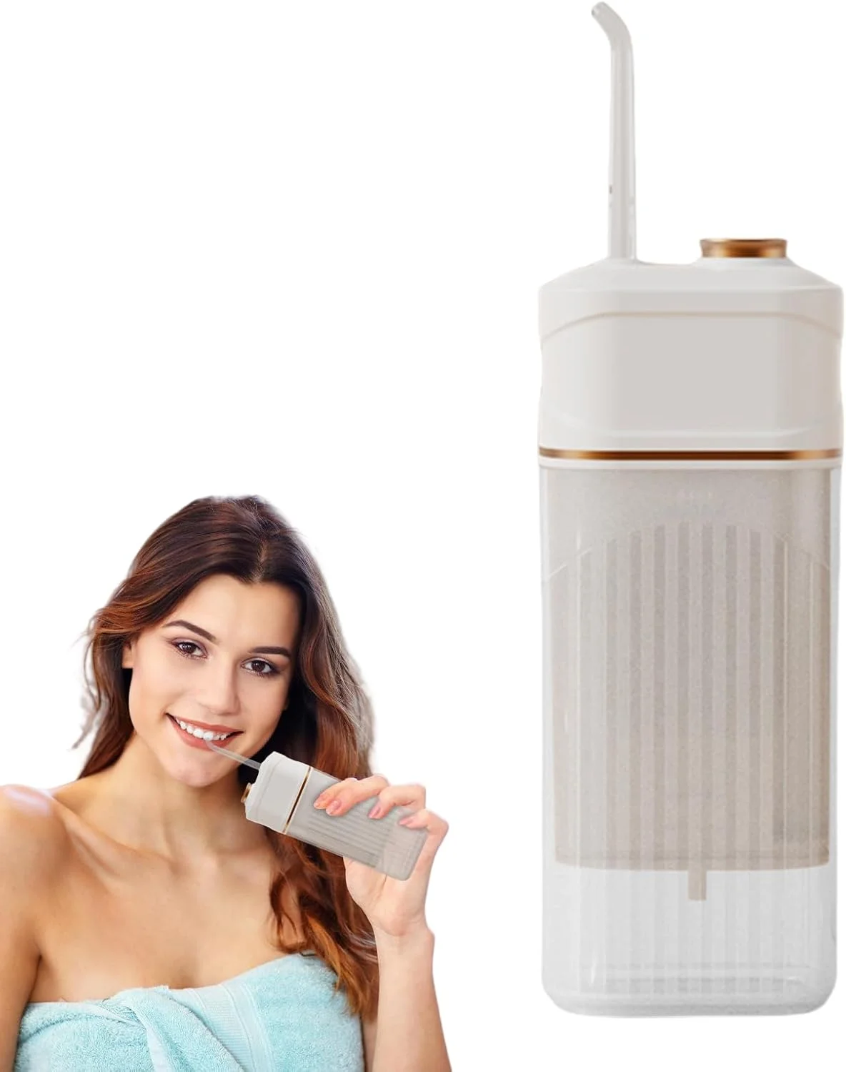 نخ دندان آبی قابل حمل | پاک کننده دندان آبی بی سیم با 3 حالت - دستگاه آبیاری قابل شارژ با 3 حالت پاک کننده دندان برای ارتودنسی، بریج، زنان و مردان