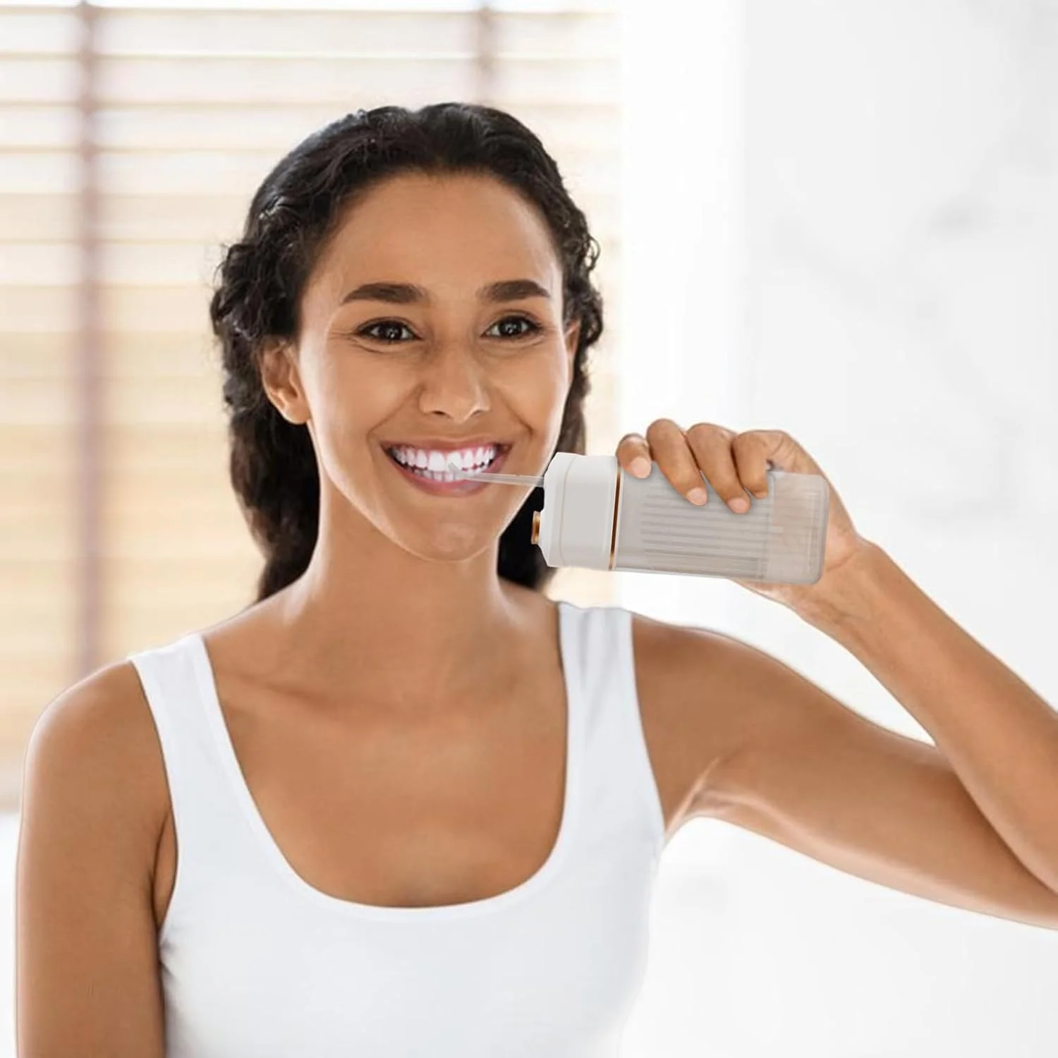 واتر فلاسر قابل حمل | واتر فلاسر مسافرتی قابل شارژ با 3 حالت | دستگاه آبیاری قابل شارژ با 3 حالت تمیز کننده دندان برای ارتودنسی، بریج، زنان و مردان