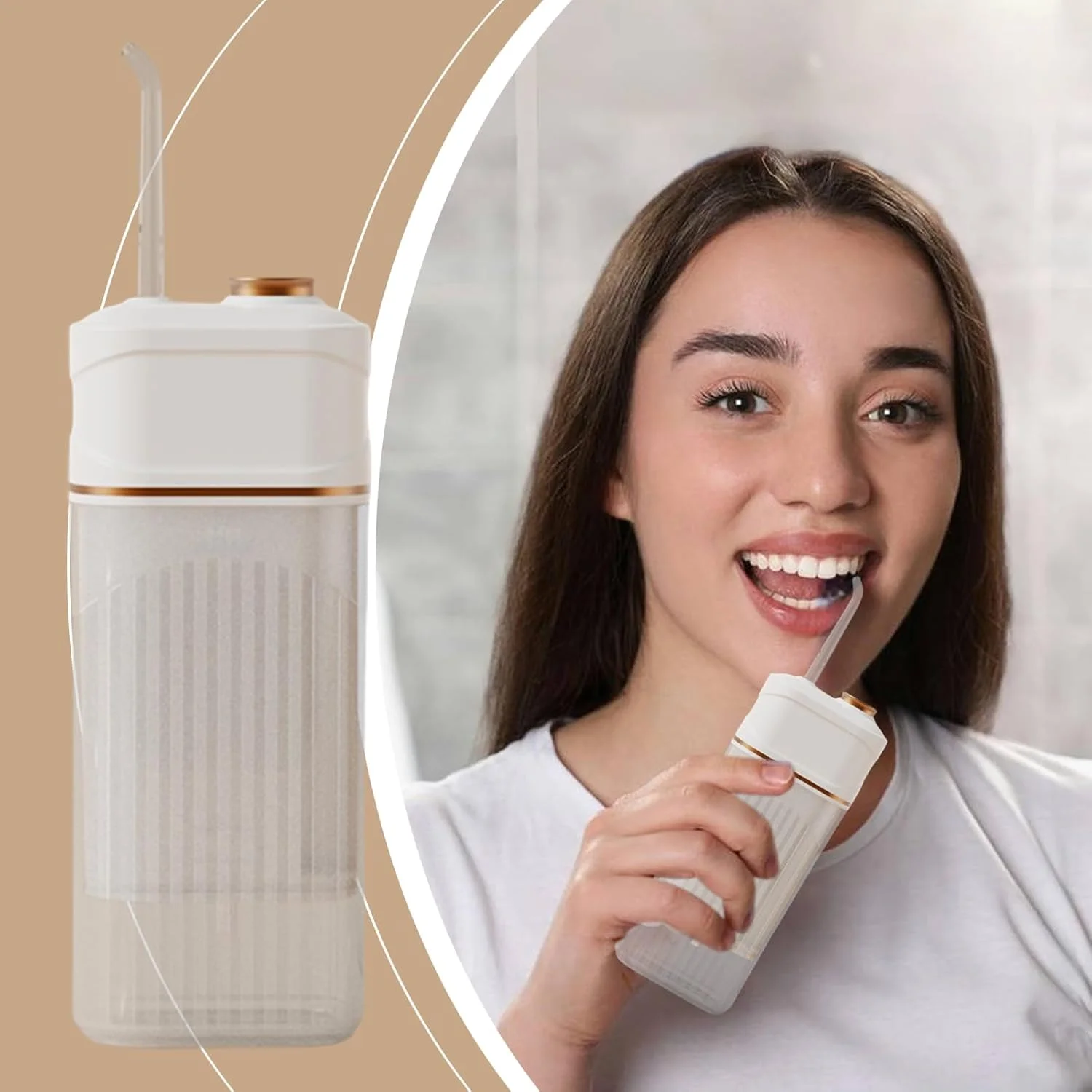 نخ دندان آبی قابل حمل | پاک کننده دندان آبی بی سیم با 3 حالت - دستگاه آبیاری قابل شارژ با 3 حالت پاک کننده دندان برای ارتودنسی، بریج، زنان و مردان