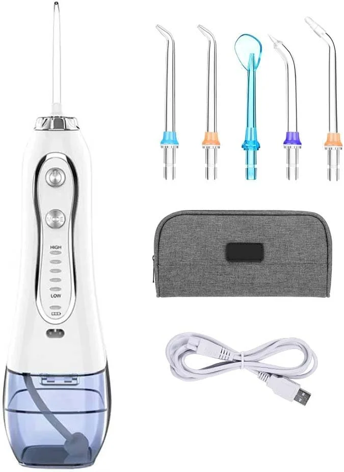 واتر فلاسر دندانی قابل حمل، آبیاری دهان قابل شارژ، ضد آب IPX7، مناسب برای مسافرت