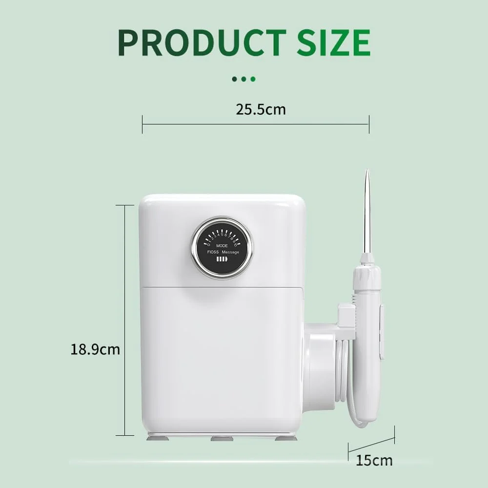 دستگاه شستشوی دهان حرفه ای برای دندان، لثه، ارتودنسی، مراقبت از دندان، 6 عدد سری چند منظوره، 10 تنظیم فشار آب، مخزن آب بزرگ 900 میلی لیتری، صدای کم، لثه های سالم تر، آبیاری دهان