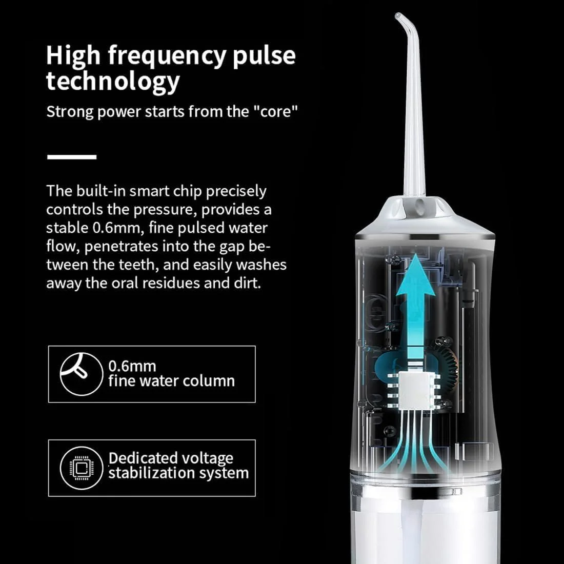 واتر فلاسر بی سیم حرفه ای برای دندان و ارتودنسی - دستگاه آبی قابل حمل و شارژی با فشار آب قابل تنظیم، تمیز کردن عمیق برای مراقبت از لثه، طراحی ضد آب برای خانه و مسافرت (سفید) واتر فلاسر بی سیم حرفه ای برای دندان و ارتودنسی - دستگاه آبی قابل حمل و شارژی با فشار آب قابل تنظیم، تمیز کردن عمیق برای مراقبت از لثه، طراحی ضد آب برای خانه و مسافرت (سفید)