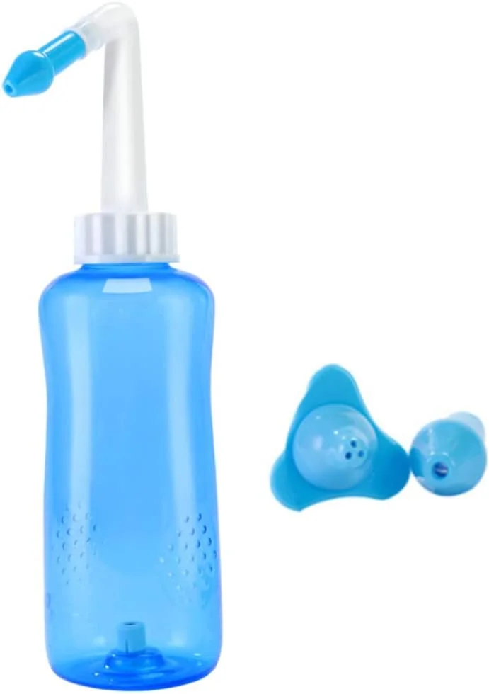 بطری شستشوی بینی نتی پات 500 میلی لیتری، پاک کننده بینی، آبیاری بینی برای بزرگسالان و کودکان
