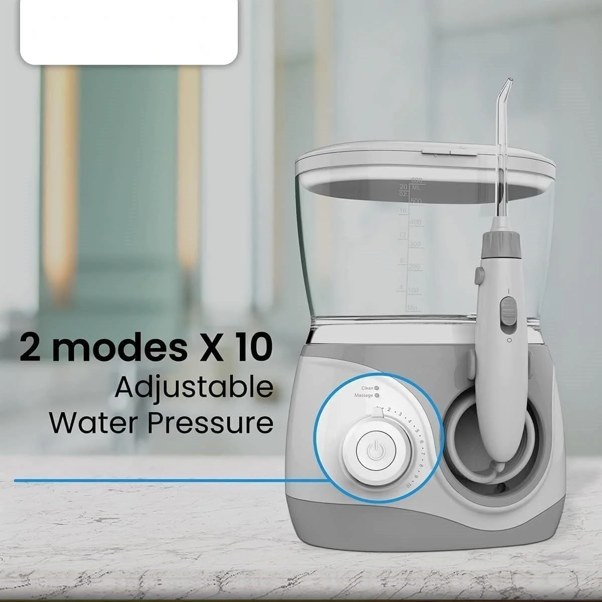 دستگاه شستشوی دهان با 10 تنظیم فشار آب | 6 سری مختلف | دو حالت پاکسازی و ماساژ