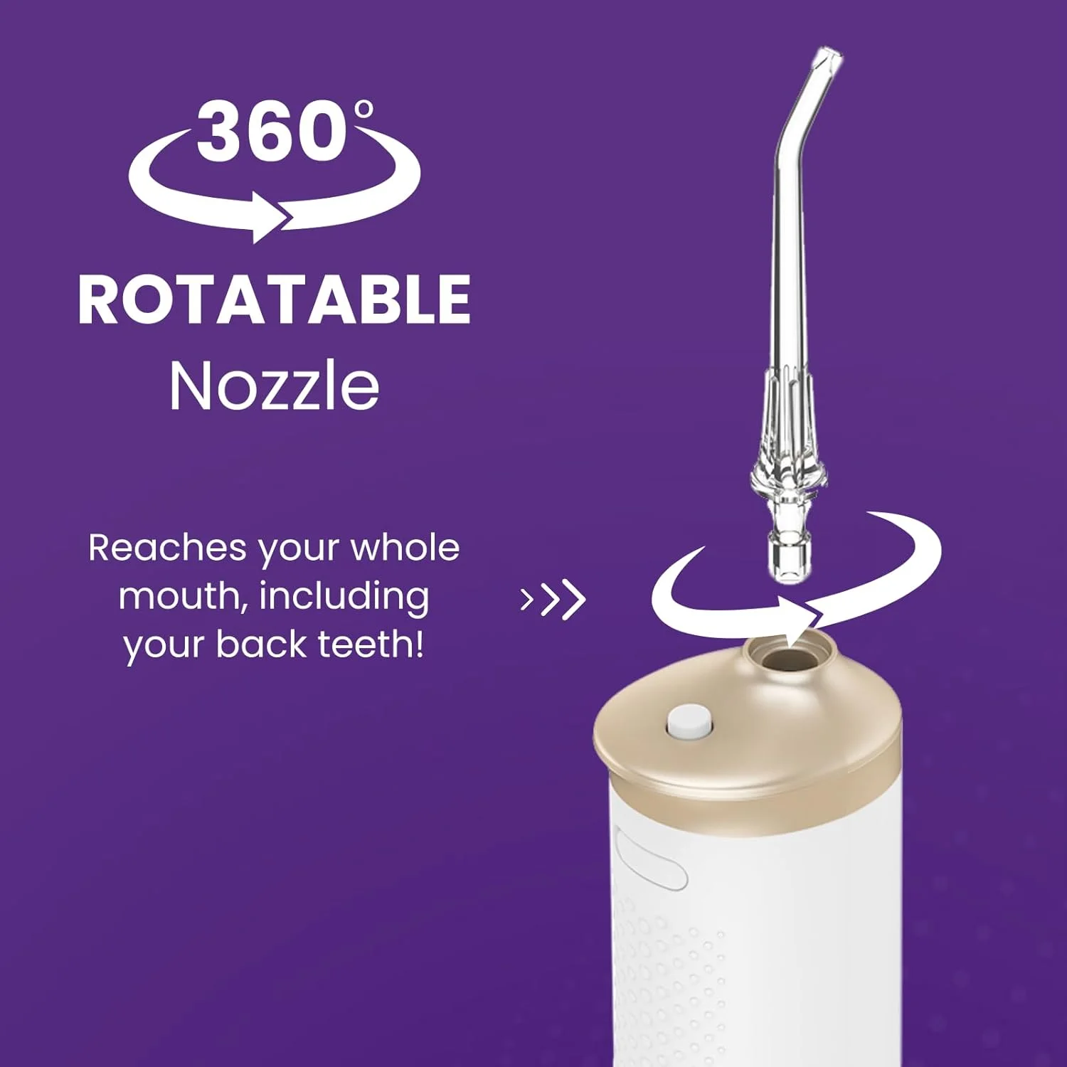 واتر فلاسر بی سیم با 3 حالت تمیز کردن و 3 سری برای بهبود بهداشت دهان و دندان