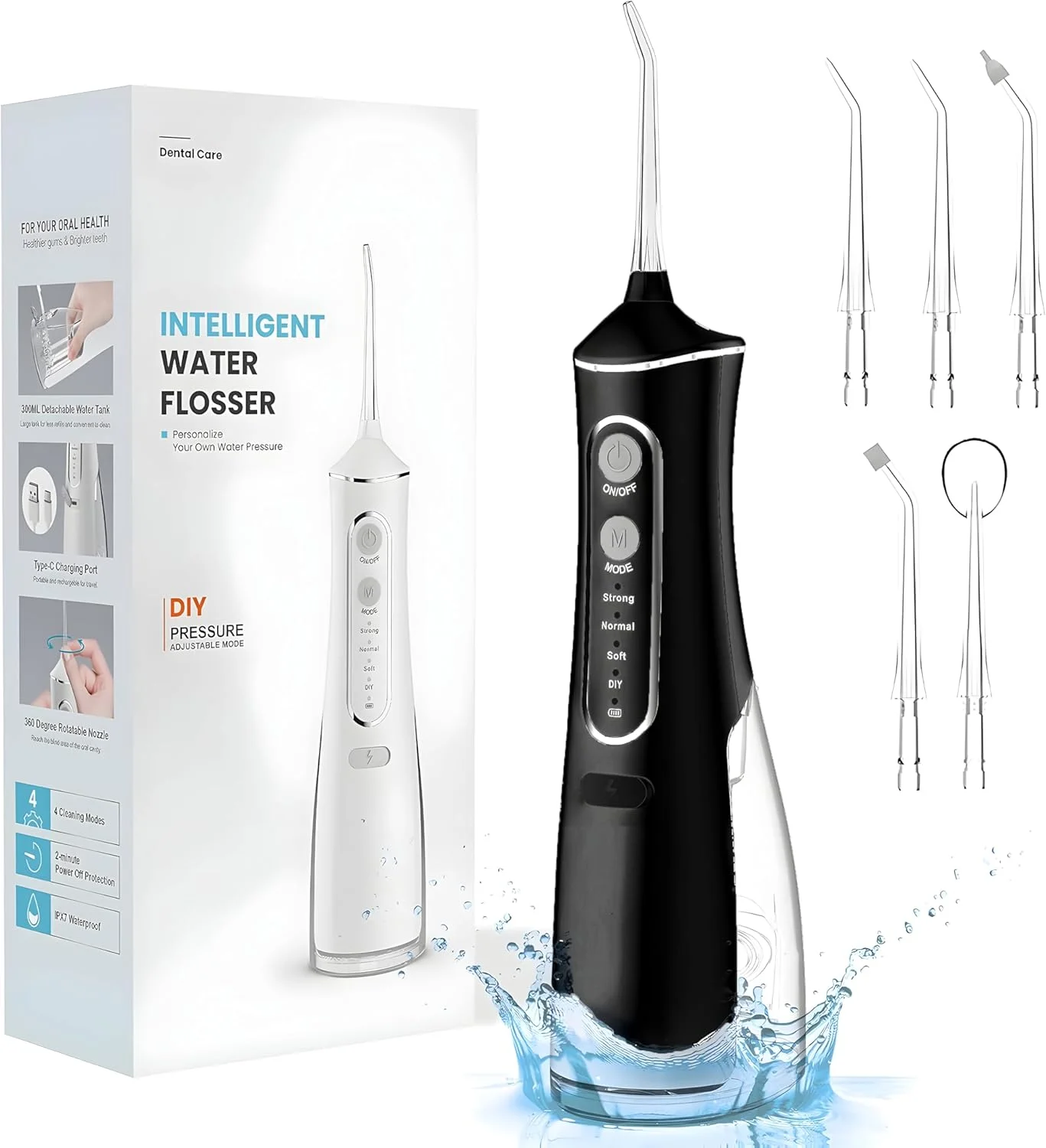 دستگاه شستشوی دهان و دندان TRIVEX، جدیدترین مدل برای نخ دندان، دستگاه شستشوی دندان، دستگاه ضد آب برای مراقبت از دهان و دندان، دستگاه شستشوی دندان قابل شارژ با 5 نازل چند منظوره دستگاه شستشوی دهان و دندان TRIVEX، جدیدترین مدل برای نخ دندان، دستگاه شستشوی دندان، دستگاه ضد آب برای مراقبت از دهان و دندان، دستگاه شستشوی دندان قابل شارژ با 5 نازل چند منظوره