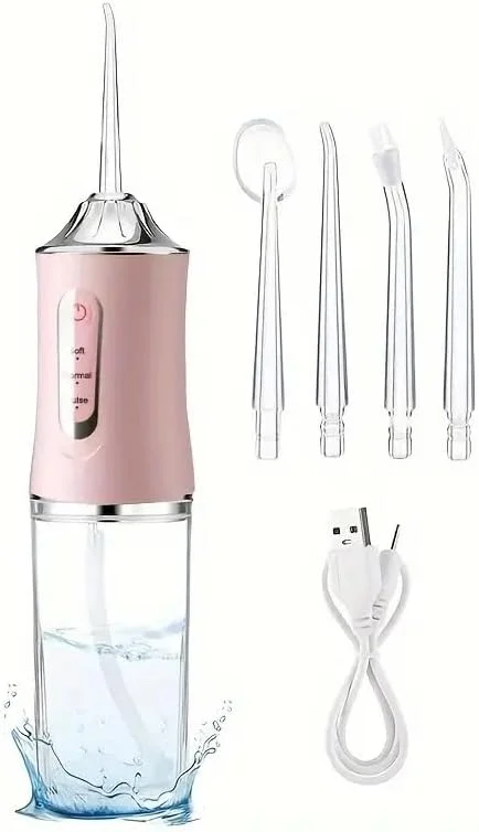 واتر فلاسر بی سیم، دستگاه شستشوی دهان قابل شارژ برای دندان، ارتودنسی، لثه، ضد آب، قابل حمل واتر فلاسر بی سیم، دستگاه شستشوی دهان قابل شارژ برای دندان، ارتودنسی، لثه، ضد آب، قابل حمل