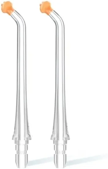 نازل های جایگزین usmile با نوک راهنما برای دستگاه شستشوی دهان C10 - بسته 2 عددی با جعبه نگهداری ایده آل برای ارتودنسی و مراقبت از دندان