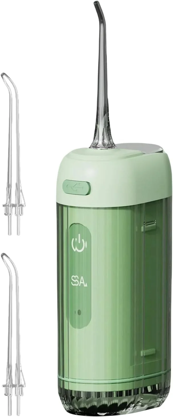 دستگاه پاک کننده دندان با آب - تمیز کننده مسافرتی | دستگاه آبی قابل حمل برقی بی سیم 200 میلی لیتری ضد آب برای خانه، حمام، باشگاه، ساحل، مدرسه، تعطیلات، کودکان و بزرگسالان