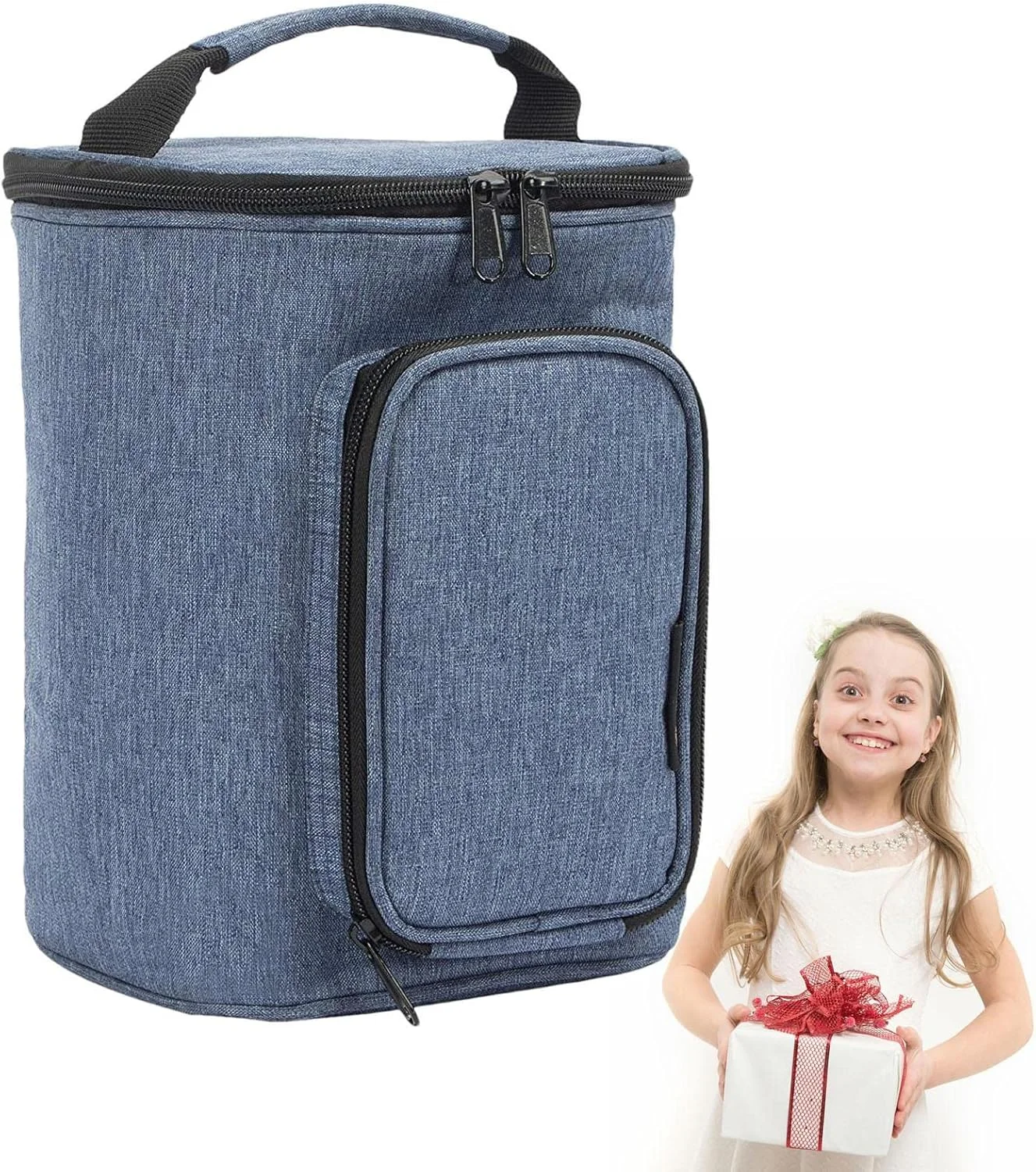 کیف حمل نخ دندان آبی، کیف حمل برای نخ دندان آبی - کیف حمل با ظرفیت بالا برای جلوگیری از خراشیدگی نخ دندان آبی، لوازم آرایشی و سری ها