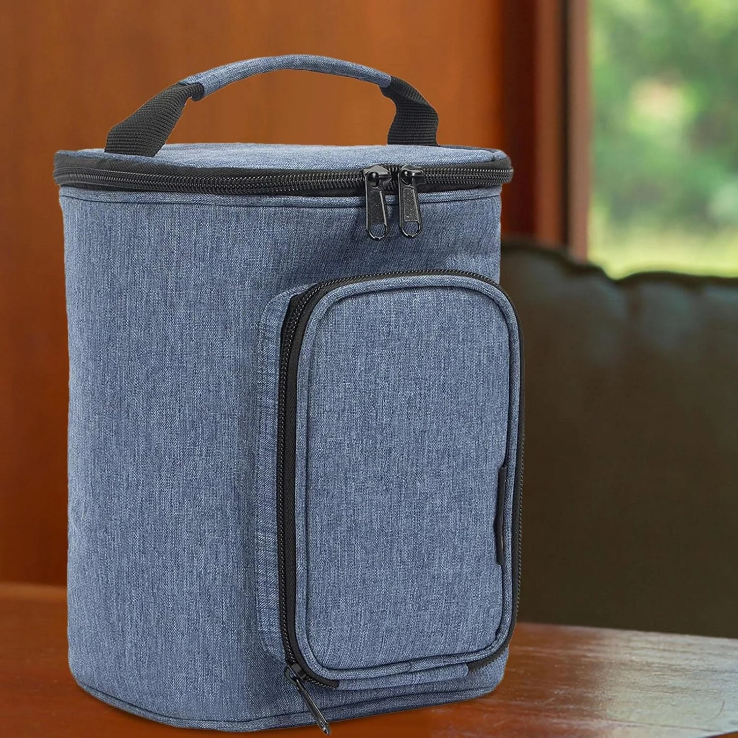 کیف حمل نخ دندان آبی، کیف حمل برای نخ دندان آبی - کیف حمل با ظرفیت بالا برای جلوگیری از خراشیدگی نخ دندان آبی، لوازم آرایشی و سری ها