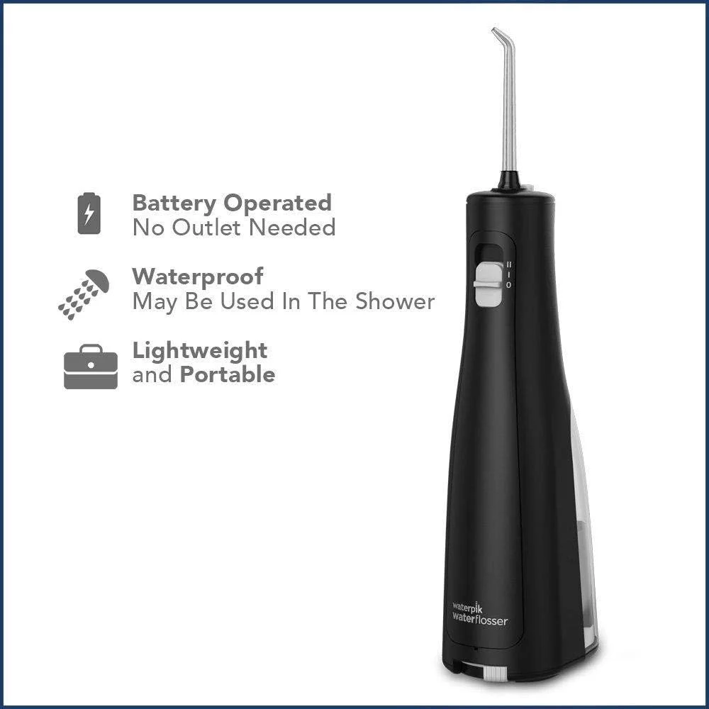 واترپیک Cordless Freedom، دستگاه شستشوی دهان، با باتری کار می کند و قابل حمل برای مسافرت و خانه، WF 03