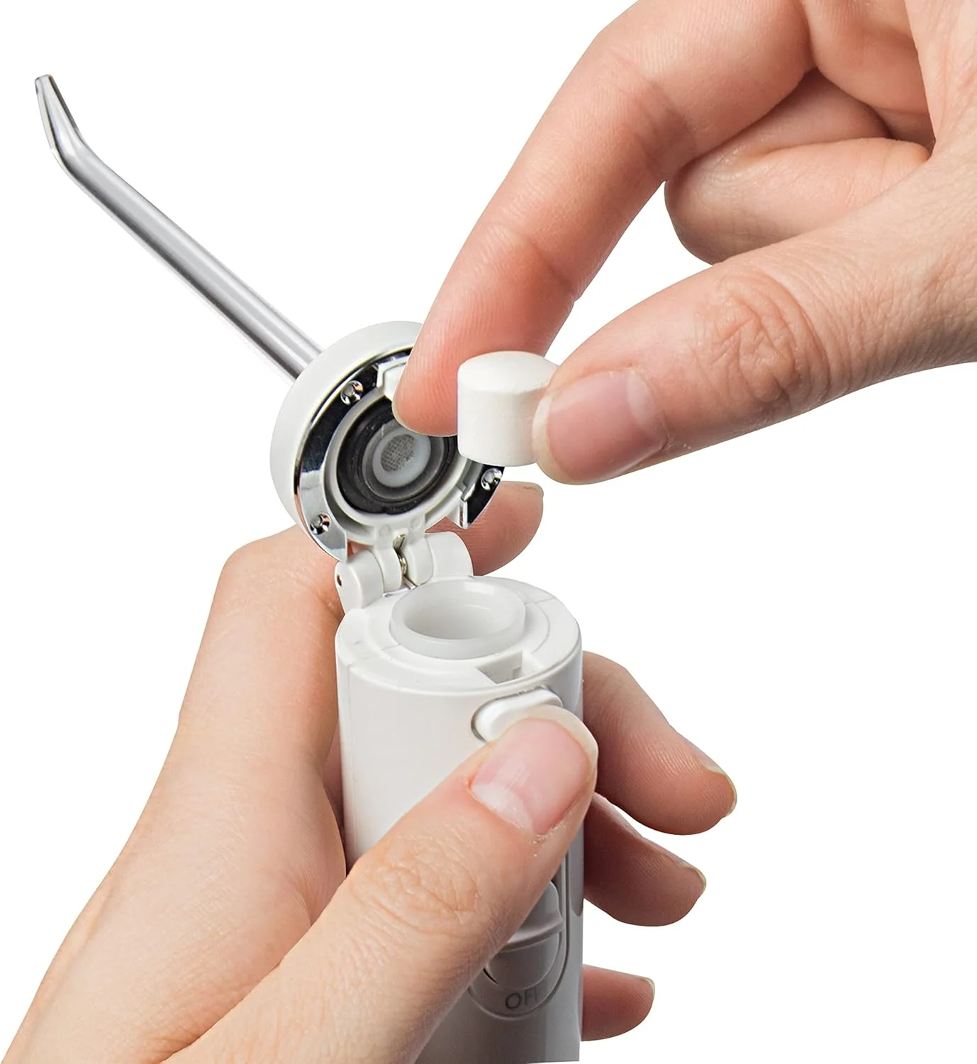 قرص های سفید کننده دندان با طعم نعناع Waterpik برای دستگاه نخ دندان آبی، سازگار با WF-05 و WF-06، بسته 30 عددی