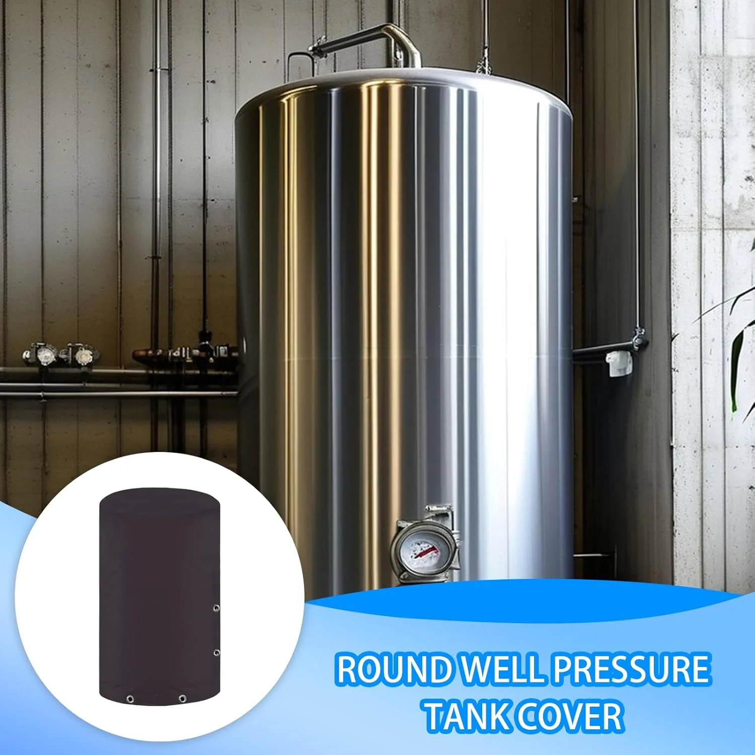 محافظ چاه آب - محافظ عایق مقاوم در برابر پارگی | پوشش ضد آب و هوا و ضد یخ برای لوله کشی استخر RV زیرزمین، چاه های ساختمانی صنعتی در فضای باز