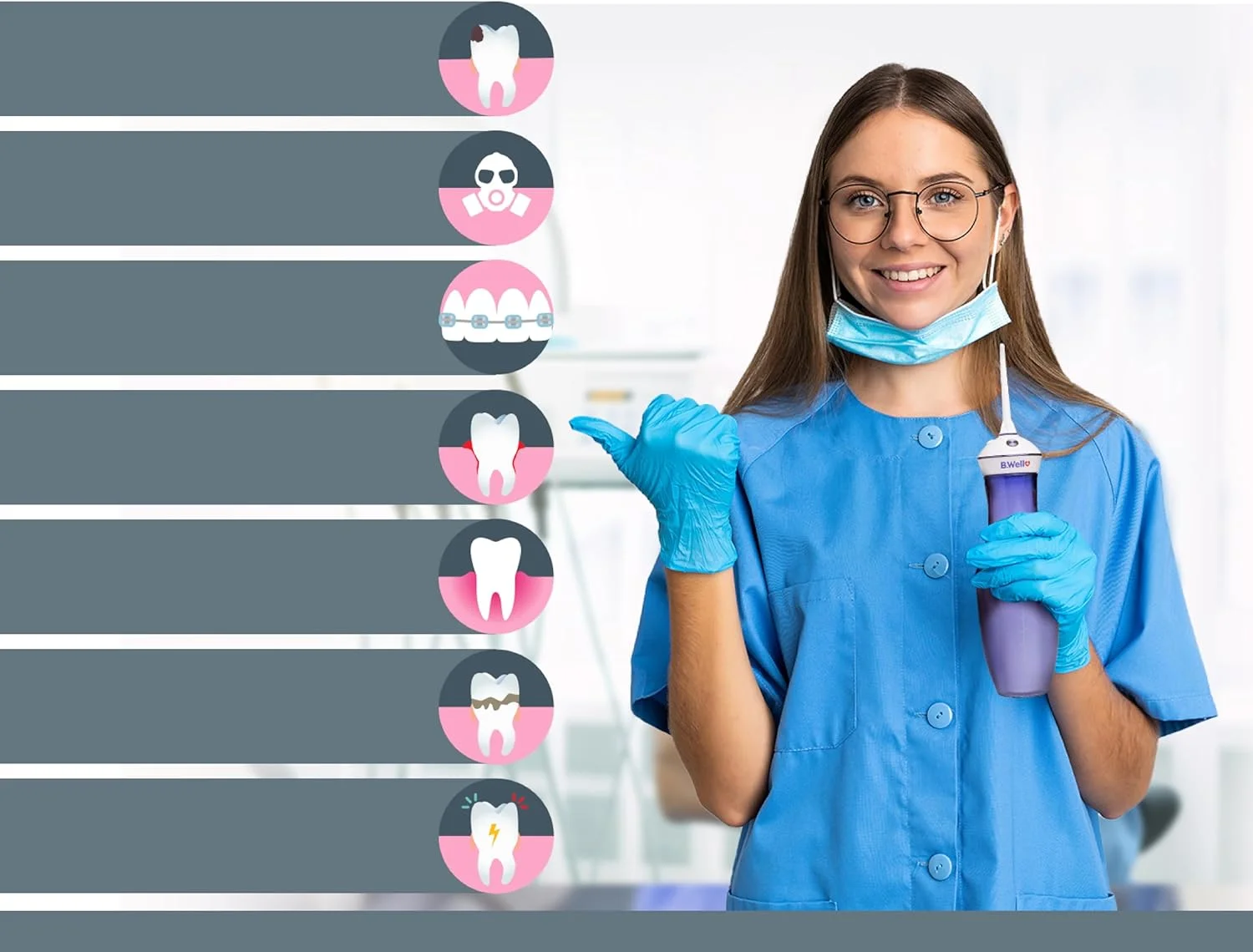 دهانشویه قابل حمل بی ول مدل TH-917