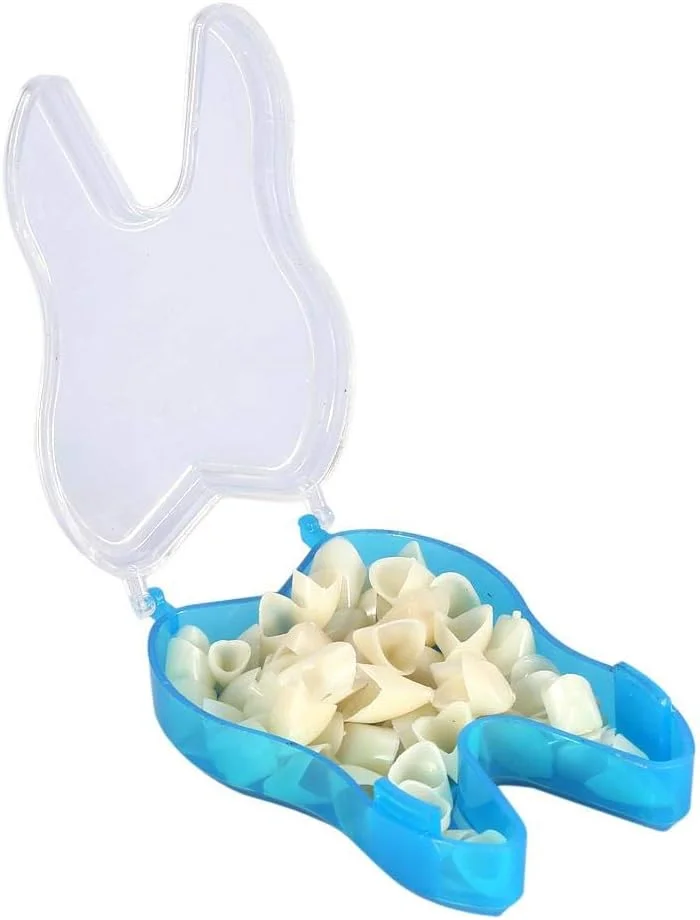 ۵۰ عدد روکش دندان، ۲ نوع روکش موقت مقاوم دندان با اندازه های مختلف، مراقبت از دهان، روکش قدامی (دندان های جلو)