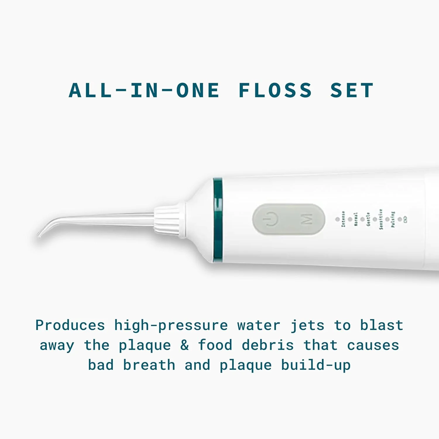 دستگاه شستشوی دهان برقی Zerolla Eco - مجموعه کامل، قابل حمل با شارژ USB