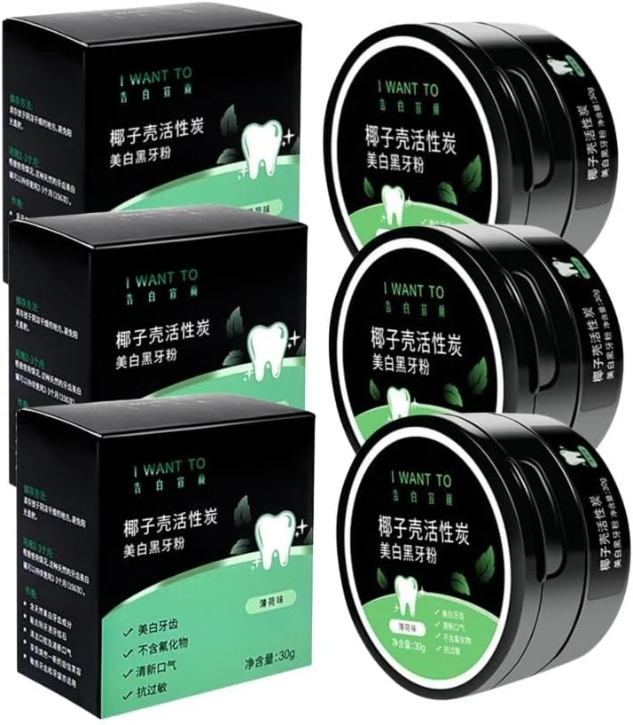 پودر سفید کننده دندان با کربن فعال، پودر سفید کننده دندان با کربن فعال پوسته نارگیل، کیت سفید کننده دندان طبیعی با کربن فعال، خمیر دندان پروبیوتیک از بین برنده لکه ها، روشن کننده دندان (3 عدد) پودر سفید کننده دندان با کربن فعال، پودر سفید کننده دندان با کربن فعال پوسته نارگیل، کیت سفید کننده دندان طبیعی با کربن فعال، خمیر دندان پروبیوتیک از بین برنده لکه ها، روشن کننده دندان (3 عدد)