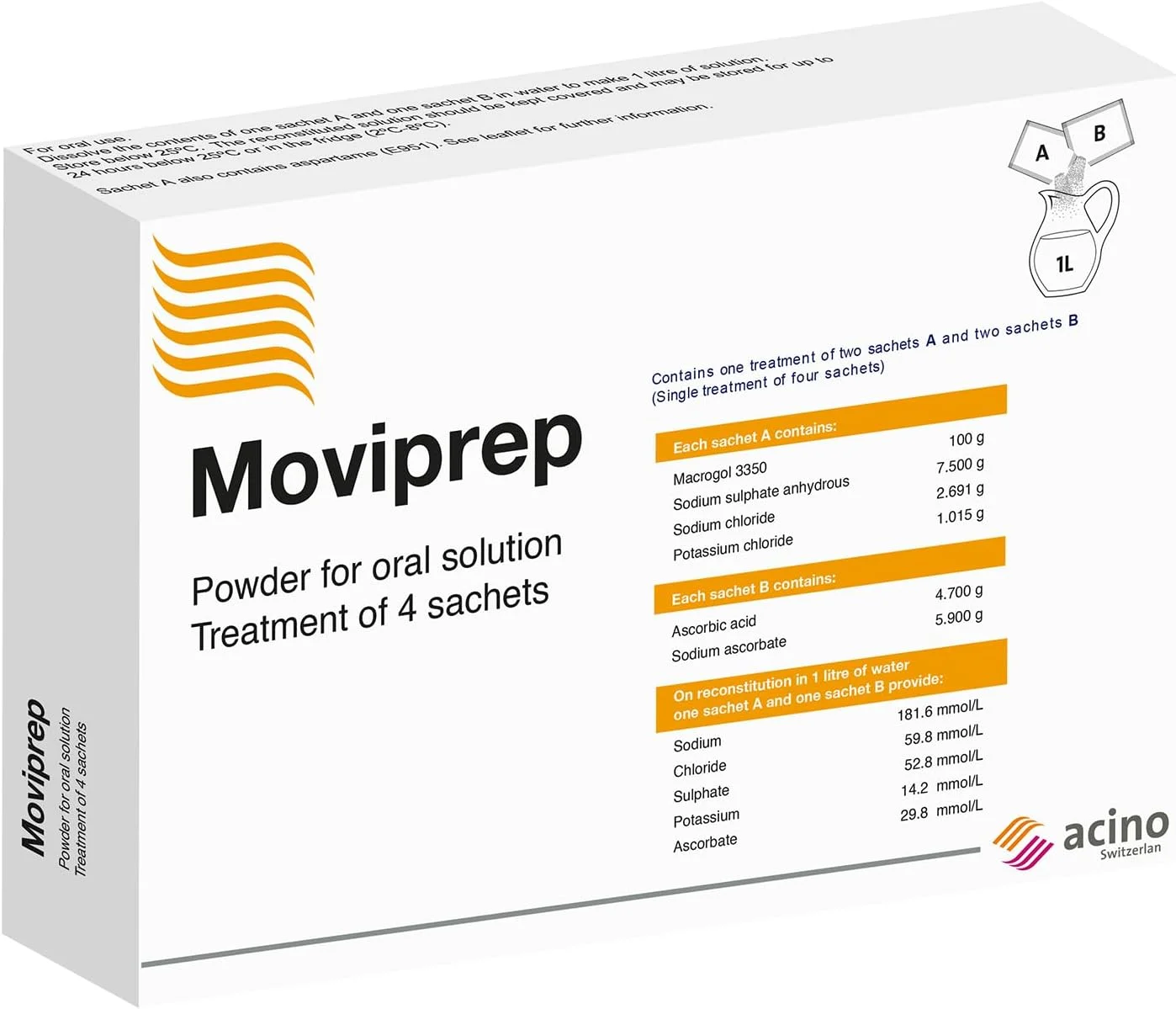 پودر محلول خوراکی موویپرپ آچینو 4 ساشه پودر محلول خوراکی موویپرپ آچینو 4 ساشه