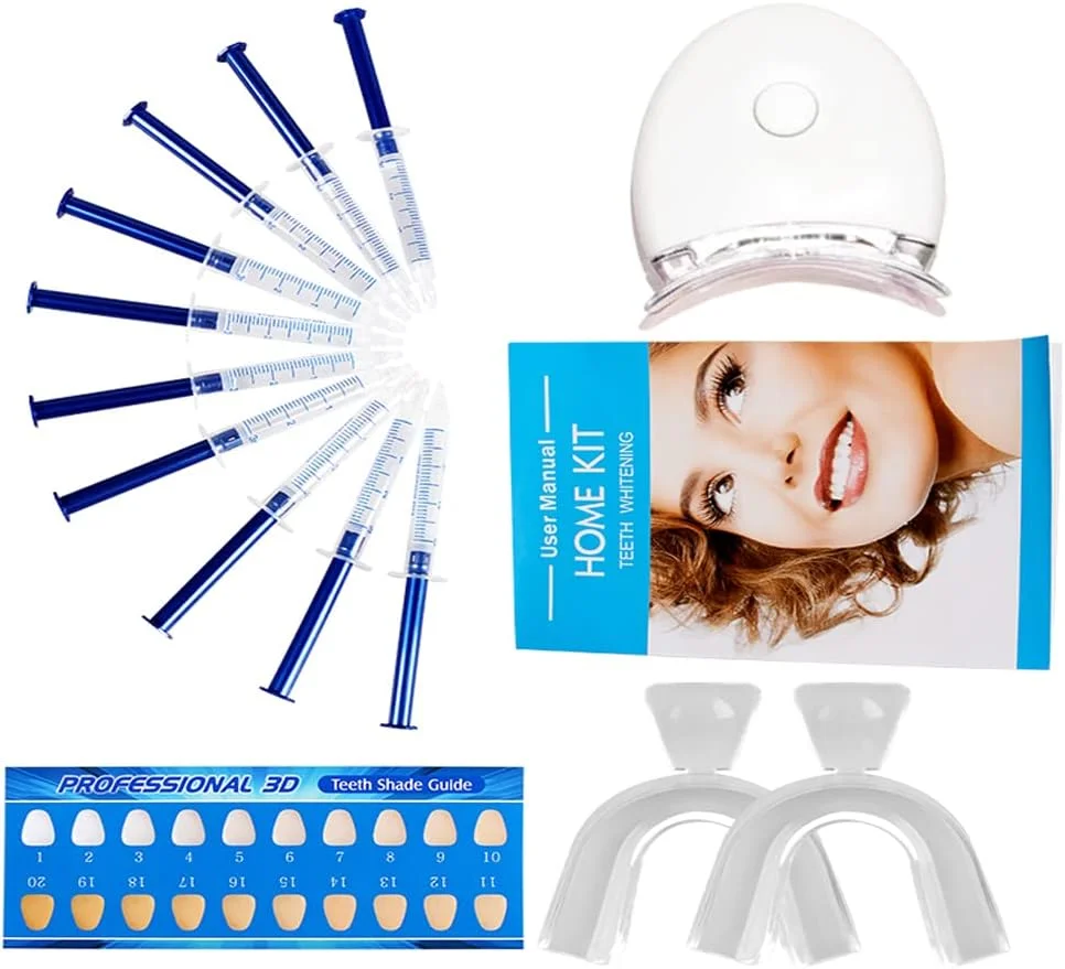 سیستم سفید کننده دندان Axodeen Professional American Standard، 10 عدد ژل سفید کننده، نور LED سفید و 2 سینی سیستم سفید کننده دندان Axodeen Professional American Standard، 10 عدد ژل سفید کننده، نور LED سفید و 2 سینی