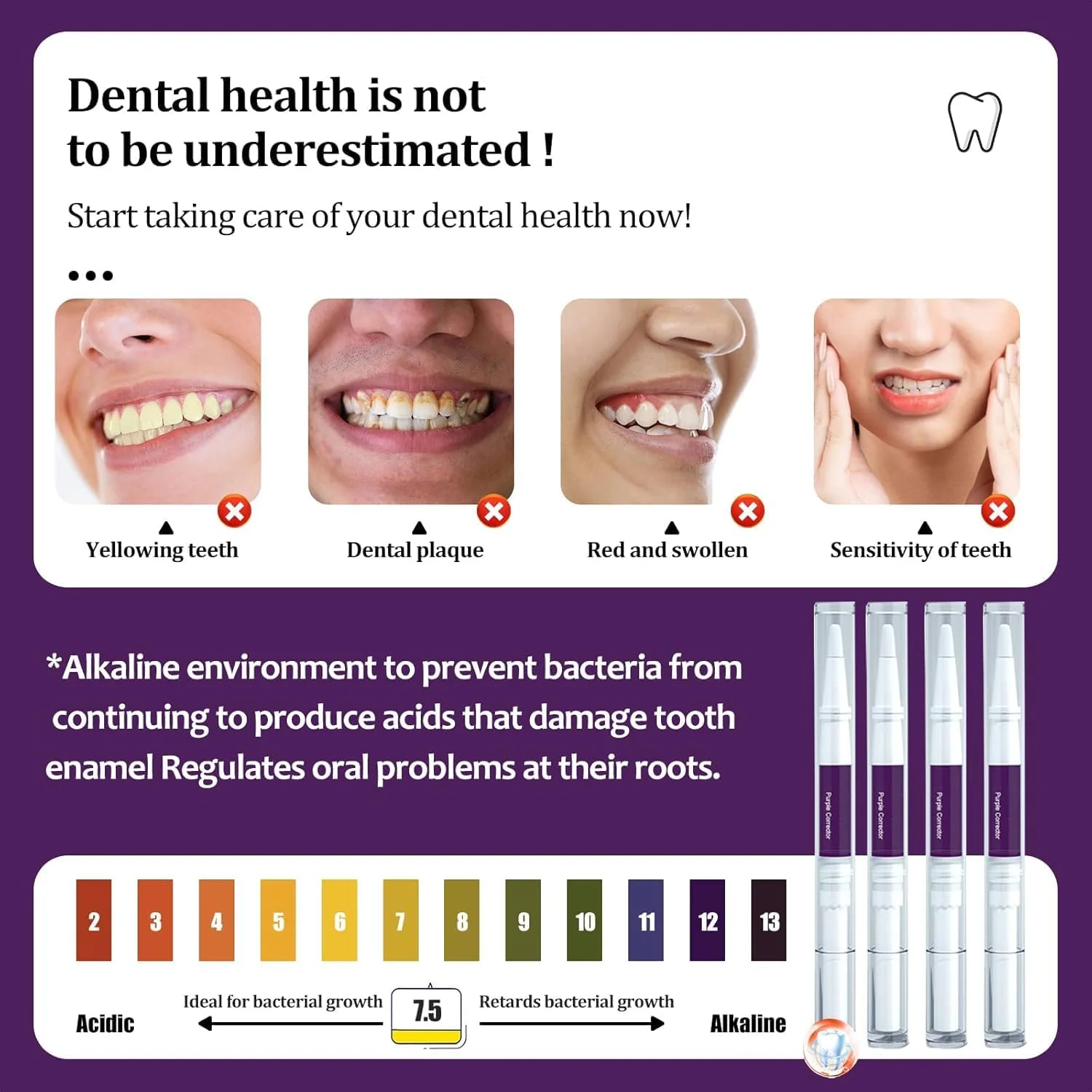 قلم سفید کننده دندان آزونی، 4 عدد قلم بنفش اصلاح کننده رنگ دندان، پاک کننده لکه دندان، ژل سفید کننده دندان، سفید کننده دندان، طعم نعناع طبیعی، لبخند سفید زیبا قلم سفید کننده دندان آزونی، 4 عدد قلم بنفش اصلاح کننده رنگ دندان، پاک کننده لکه دندان، ژل سفید کننده دندان، سفید کننده دندان، طعم نعناع طبیعی، لبخند سفید زیبا