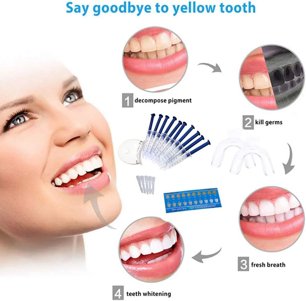 سیستم سفید کننده دندان Axodeen Professional American Standard، 10 عدد ژل سفید کننده، نور LED سفید و 2 سینی سیستم سفید کننده دندان Axodeen Professional American Standard، 10 عدد ژل سفید کننده، نور LED سفید و 2 سینی