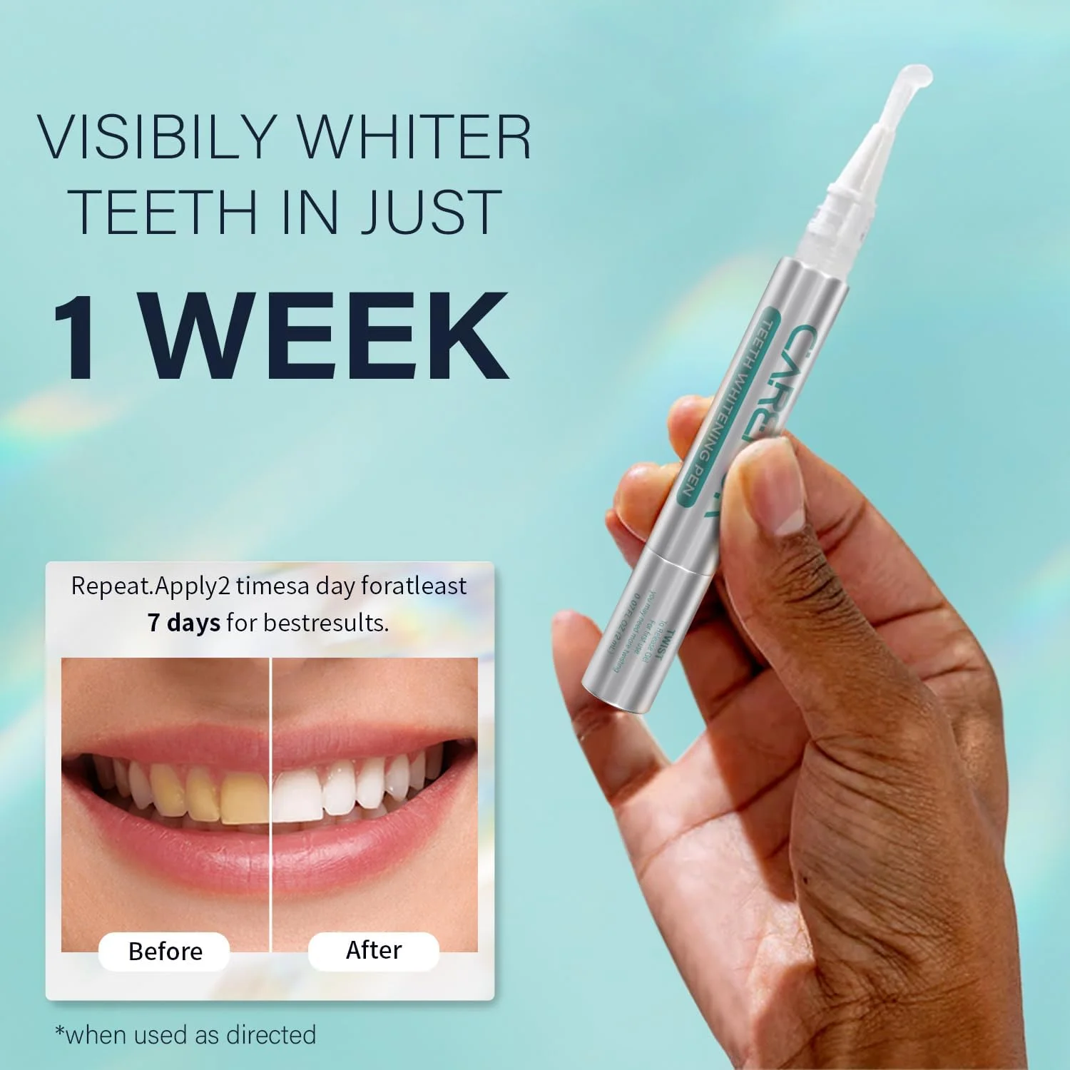 CAREFOR - فرمول پیشرفته سفید کننده برای دندان های حساس - نوارهای سفید کننده دندان ما با فرمولی تایید شده توسط دندانپزشکان ساخته شده اند که برای مینای دندان ملایم است. CAREFOR - فرمول پیشرفته سفید کننده برای دندان های حساس - نوارهای سفید کننده دندان ما با فرمولی تایید شده توسط دندانپزشکان ساخته شده اند که برای مینای دندان ملایم است.