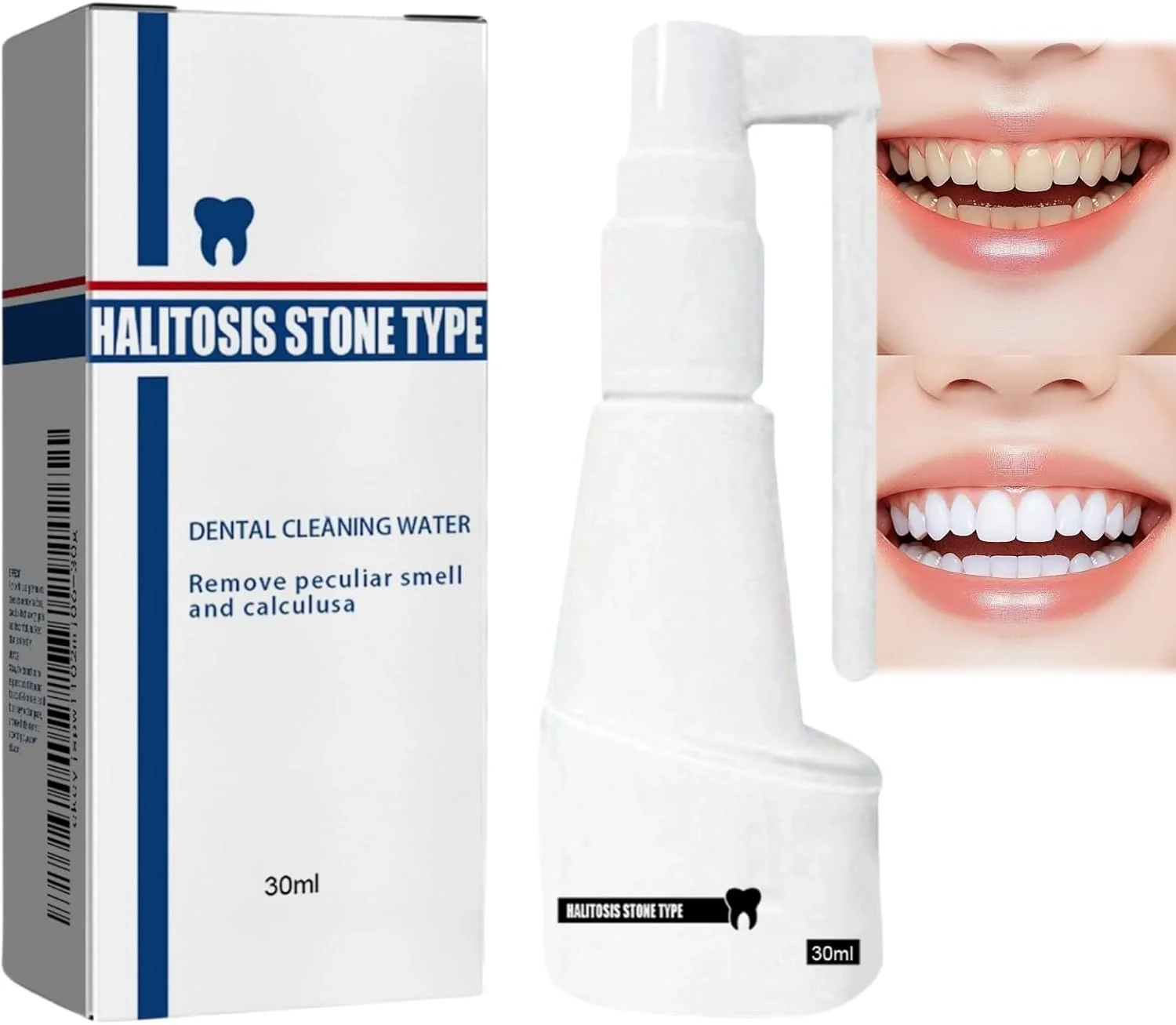 اسپری پاک کننده جرم دندان، از بین برنده طولانی مدت و طراوت بخش جرم دندان - پاک کننده پلاک دندان، اسپری سفید کننده دندان، اسپری ضد بوی بد دهان (30 میلی لیتر) اسپری پاک کننده جرم دندان، از بین برنده طولانی مدت و طراوت بخش جرم دندان - پاک کننده پلاک دندان، اسپری سفید کننده دندان، اسپری ضد بوی بد دهان (30 میلی لیتر)