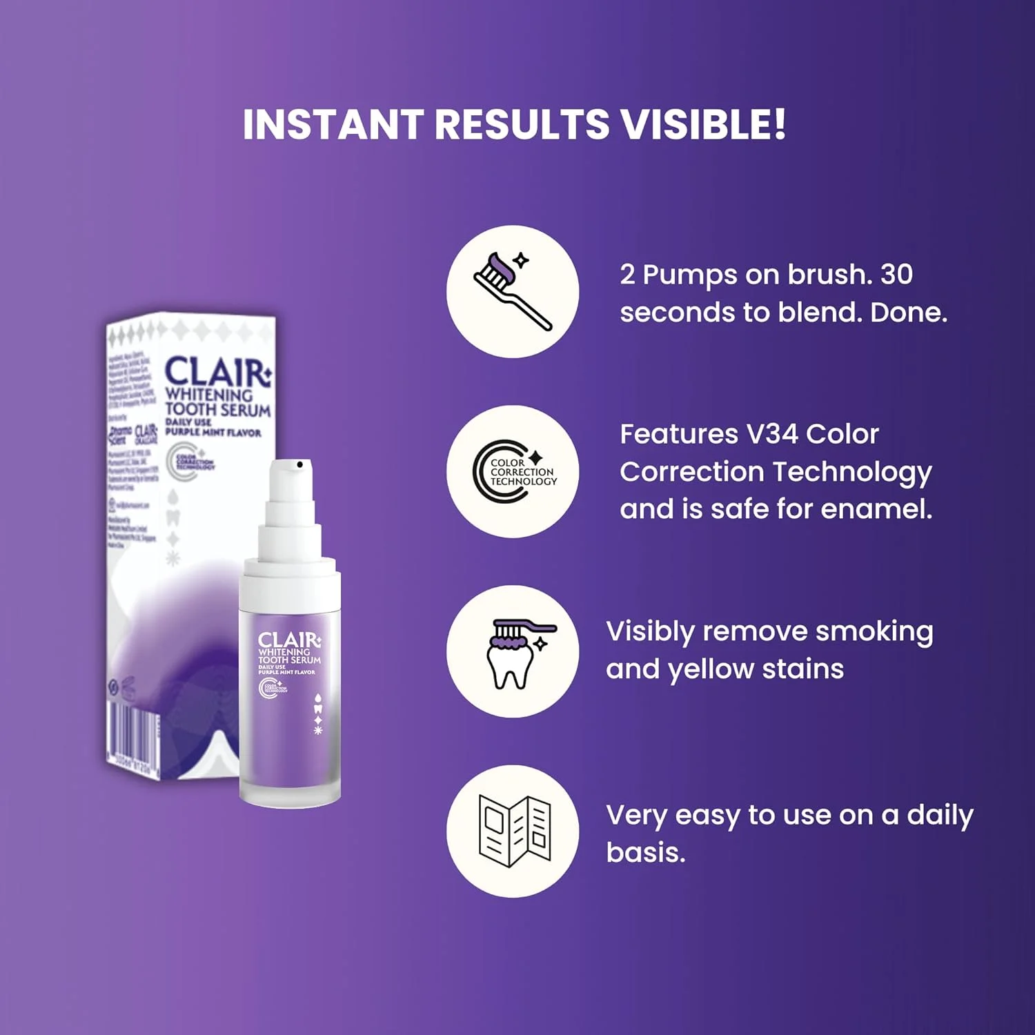 سرم سفید کننده دندان کلیر سرم سفید کننده دندان کلیر