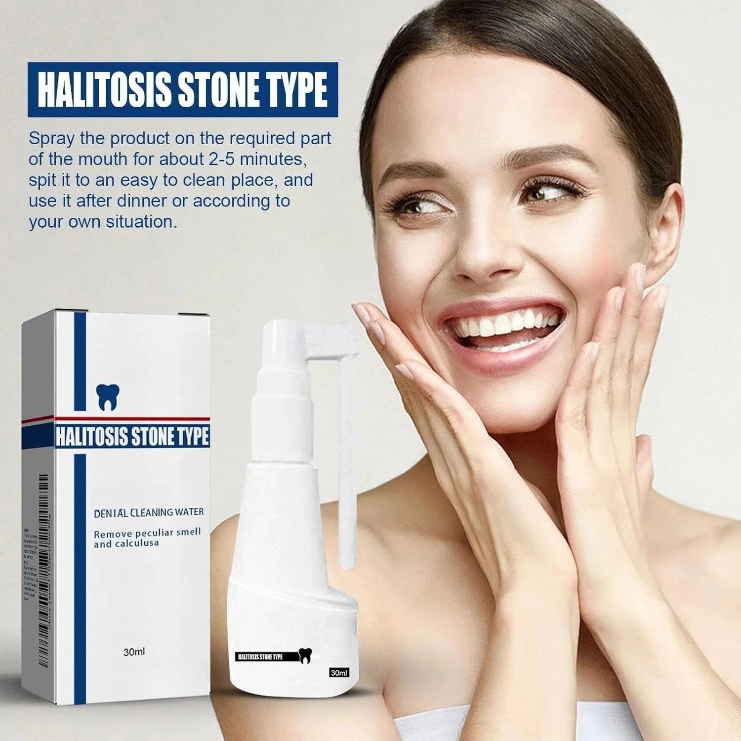 اسپری پاک کننده جرم دندان، از بین برنده طولانی مدت و طراوت بخش جرم دندان - پاک کننده پلاک دندان، اسپری سفید کننده دندان، اسپری ضد بوی بد دهان (30 میلی لیتر) اسپری پاک کننده جرم دندان، از بین برنده طولانی مدت و طراوت بخش جرم دندان - پاک کننده پلاک دندان، اسپری سفید کننده دندان، اسپری ضد بوی بد دهان (30 میلی لیتر)