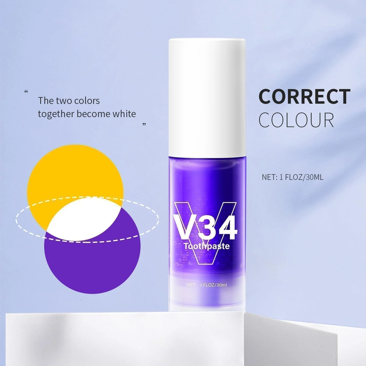 V34 اصلاح رنگ، خمیر دندان بنفش روشن کننده دندان، 2 عدد، خمیر دندان اصلاح کننده رنگ روشن کننده دندان، دندان های سفید، خمیر دندان بنفش برای از بین بردن جرم، خمیر دندان سفید کننده دندان برای دندان های زرد V34 اصلاح رنگ، خمیر دندان بنفش روشن کننده دندان، 2 عدد، خمیر دندان اصلاح کننده رنگ روشن کننده دندان، دندان های سفید، خمیر دندان بنفش برای از بین بردن جرم، خمیر دندان سفید کننده دندان برای دندان های زرد