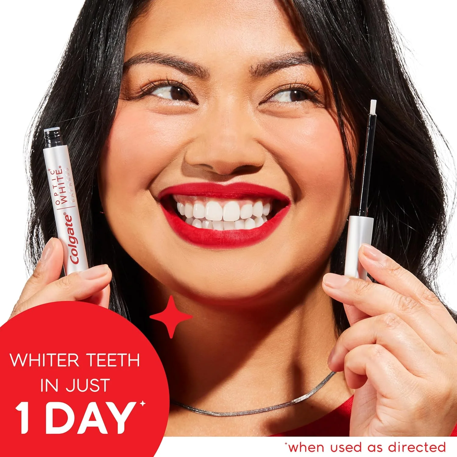 قلم سفید کننده فوری دندان کلگیت Optic White، اپلیکاتور سفید کننده دندان ایمن برای مینای دندان، کمک به سفید شدن دندان ها در کمتر از 1 روز استفاده، درمان 7 روزه سفید کننده، 2.4 میلی لیتر قلم سفید کننده فوری دندان کلگیت Optic White، اپلیکاتور سفید کننده دندان ایمن برای مینای دندان، کمک به سفید شدن دندان ها در کمتر از 1 روز استفاده، درمان 7 روزه سفید کننده، 2.4 میلی لیتر