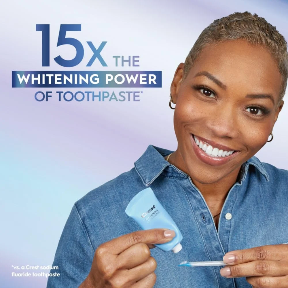 سرم سفید کننده روزانه دندان Crest 3DWhite به همراه نور LED، درمان سفید کننده دندان سرم سفید کننده روزانه دندان Crest 3DWhite به همراه نور LED، درمان سفید کننده دندان