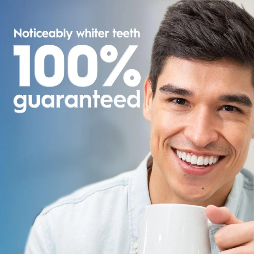 کیت سفید کننده دندان کرست 3DWhitestrips مدل Sensitive & Gentle + نور LED – شامل 1 چراغ + 14 دوره درمان، هر دوره شامل 1 نوار بالا/1 نوار پایین، 28 نوار – نوارهای سفید کننده دندان کرست 3DWhite کیت سفید کننده دندان کرست 3DWhitestrips مدل Sensitive & Gentle + نور LED – شامل 1 چراغ + 14 دوره درمان، هر دوره شامل 1 نوار بالا/1 نوار پایین، 28 نوار – نوارهای سفید کننده دندان کرست 3DWhite