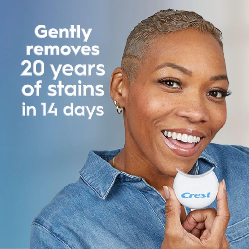 کیت سفید کننده دندان کرست 3DWhitestrips مدل Sensitive & Gentle + نور LED – شامل 1 چراغ + 14 دوره درمان، هر دوره شامل 1 نوار بالا/1 نوار پایین، 28 نوار – نوارهای سفید کننده دندان کرست 3DWhite کیت سفید کننده دندان کرست 3DWhitestrips مدل Sensitive & Gentle + نور LED – شامل 1 چراغ + 14 دوره درمان، هر دوره شامل 1 نوار بالا/1 نوار پایین، 28 نوار – نوارهای سفید کننده دندان کرست 3DWhite