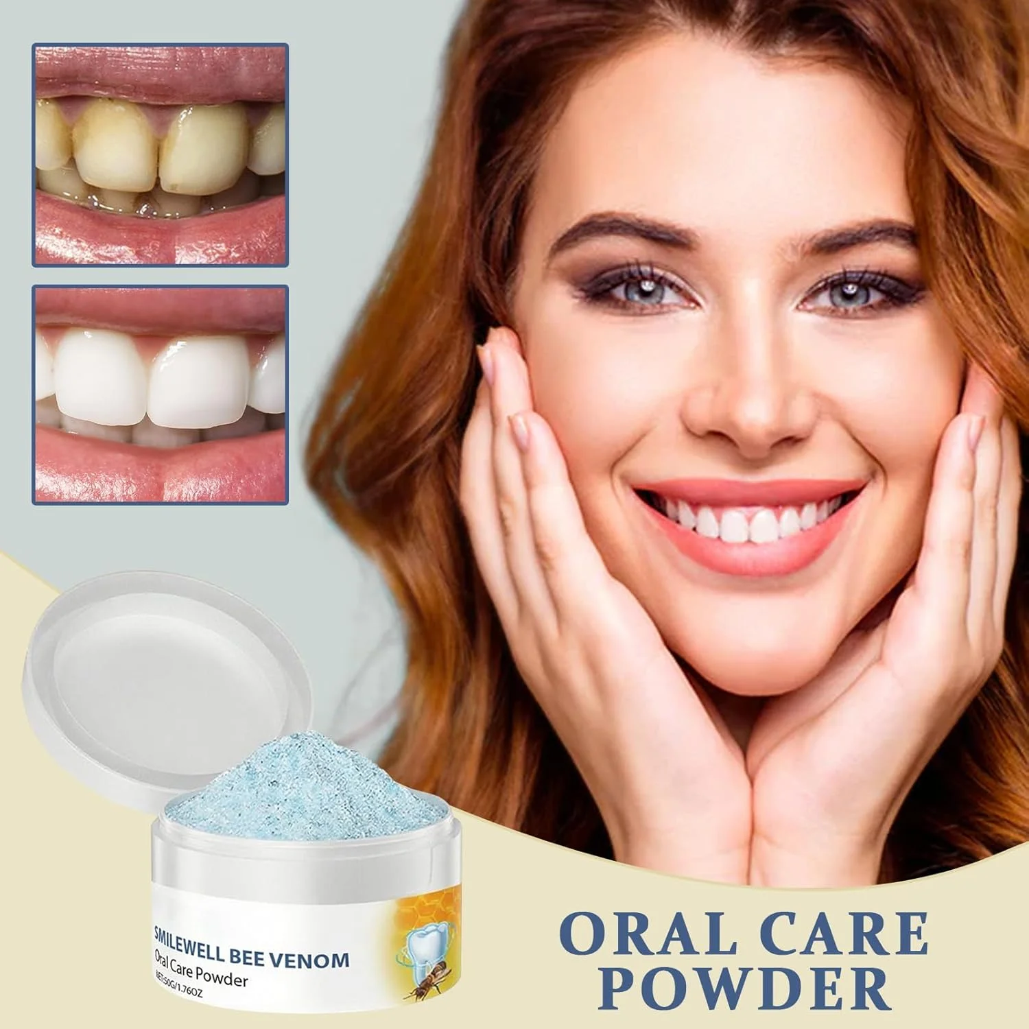 پودر دندان طبیعی - 50 گرم پودر خمیر دندان | سفید کننده از بین برنده لکه، بازگرداندن درخشندگی طبیعی، مراقبت بهداشتی برای بزرگسالان و کودکان استفاده روزانه پودر دندان طبیعی - 50 گرم پودر خمیر دندان | سفید کننده از بین برنده لکه، بازگرداندن درخشندگی طبیعی، مراقبت بهداشتی برای بزرگسالان و کودکان استفاده روزانه