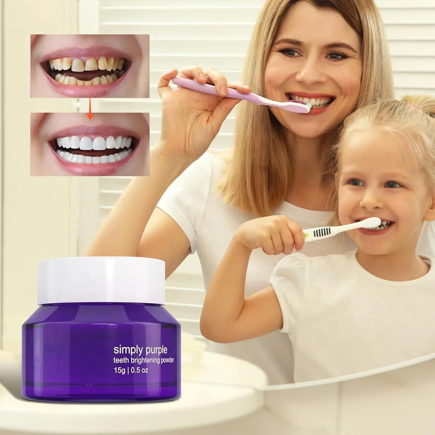 پودر پاک کننده لکه دندان | پودر لکه دندان برای استفاده روزانه - محلول تمیز کننده ملایم و عمیق دندان برای بهداشت روزانه، مهمانی ها، شب، غذا، چای و قهوه پودر پاک کننده لکه دندان | پودر لکه دندان برای استفاده روزانه - محلول تمیز کننده ملایم و عمیق دندان برای بهداشت روزانه، مهمانی ها، شب، غذا، چای و قهوه