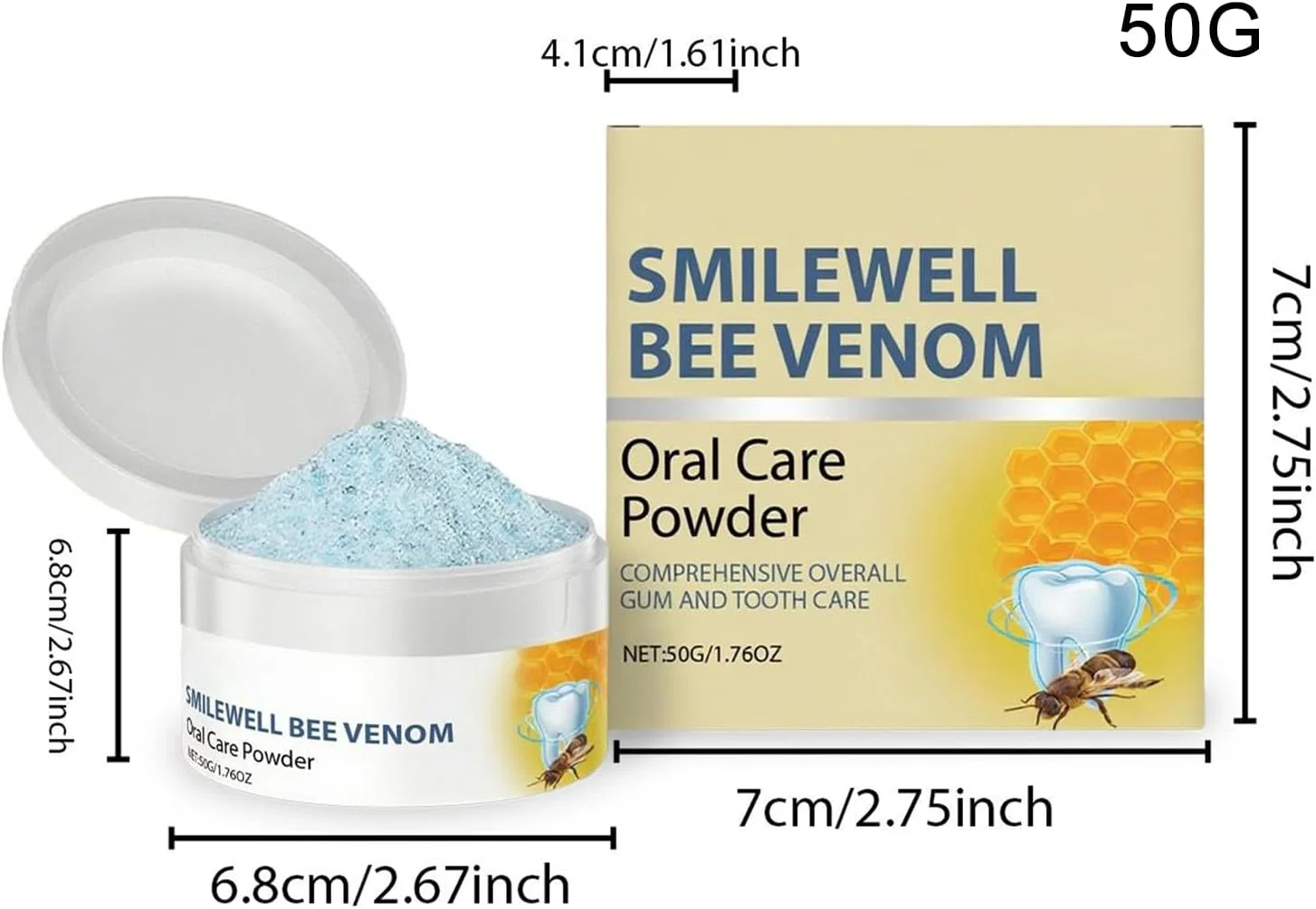 پودر دندان طبیعی - 50 گرم پودر خمیر دندان | سفید کننده از بین برنده لکه، بازگرداندن درخشندگی طبیعی، مراقبت بهداشتی برای بزرگسالان و کودکان استفاده روزانه پودر دندان طبیعی - 50 گرم پودر خمیر دندان | سفید کننده از بین برنده لکه، بازگرداندن درخشندگی طبیعی، مراقبت بهداشتی برای بزرگسالان و کودکان استفاده روزانه