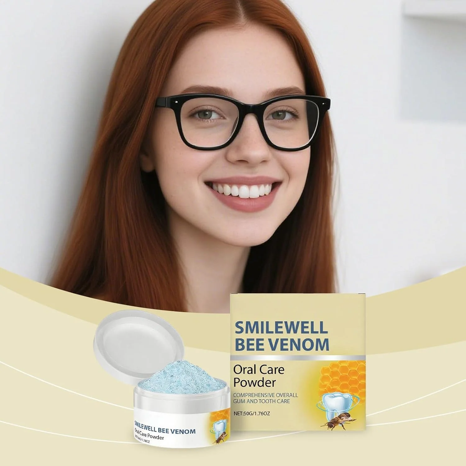 پودر دندان - پودر دندان 50 گرمی برای انسان - روشن کننده و از بین برنده لکه برای ترمیم و مراقبت بهداشتی کودکان و بزرگسالان