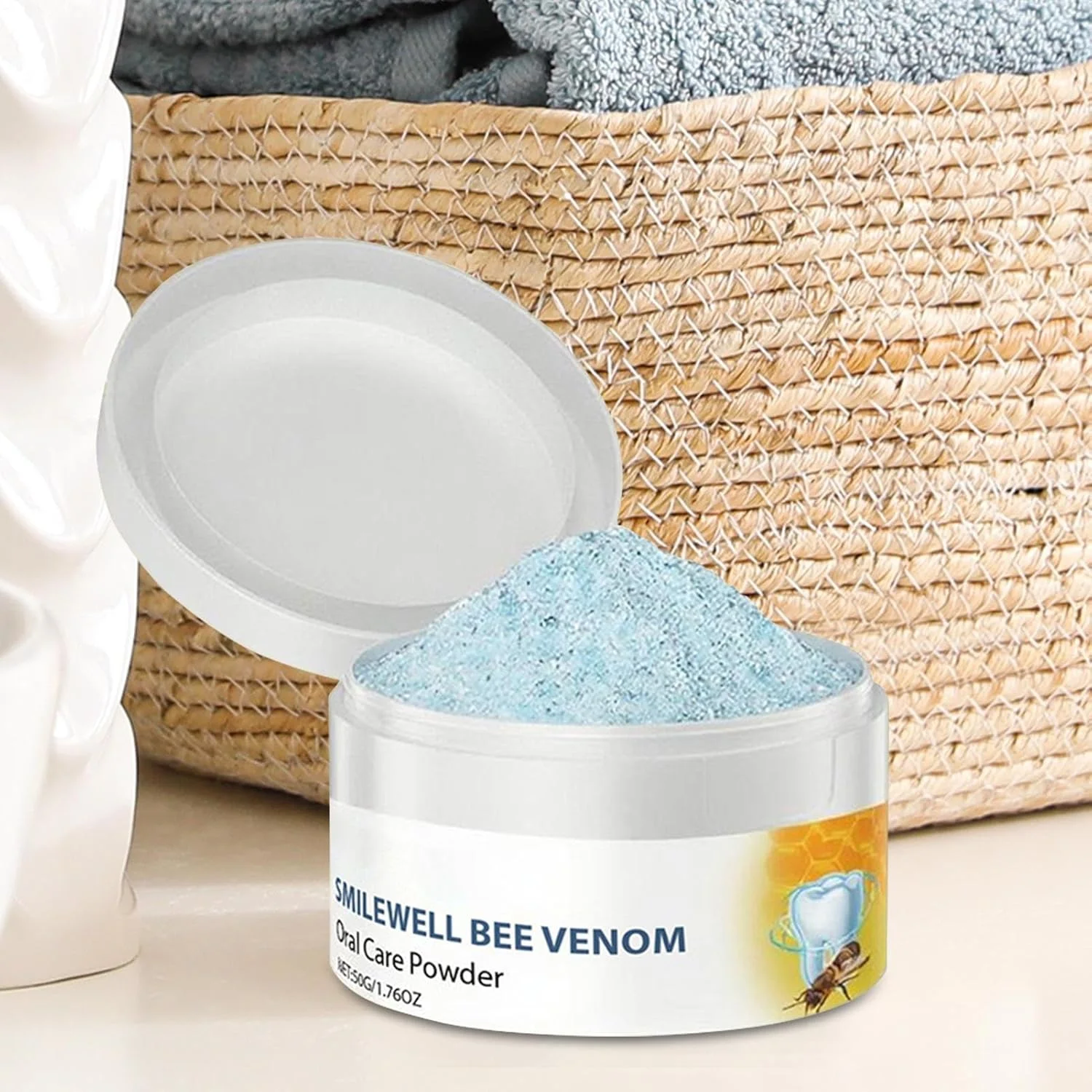 پودر تمیز کننده دندان | پودر سفید کننده دندان 50 گرمی، روشن کننده و از بین برنده لکه، ترمیم کننده طبیعی، مراقبت از سلامت دندان برای کودکان و بزرگسالان پودر تمیز کننده دندان | پودر سفید کننده دندان 50 گرمی، روشن کننده و از بین برنده لکه، ترمیم کننده طبیعی، مراقبت از سلامت دندان برای کودکان و بزرگسالان