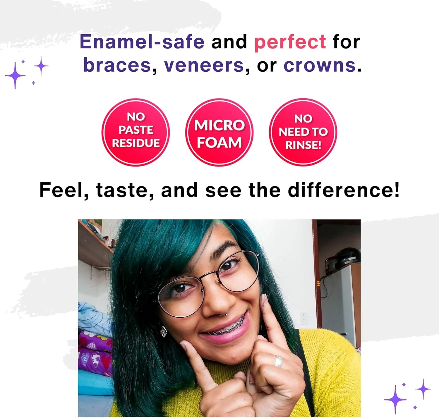 فوم پاک کننده دو منظوره و سفید کننده دندان Divine White - پراکسید هیدروژن - مناسب برای Invisalign، ClearCorrect، SmileDirectClub، Candid - مراقبت از دهان - جایگزین خمیر دندان فوم پاک کننده دو منظوره و سفید کننده دندان Divine White - پراکسید هیدروژن - مناسب برای Invisalign، ClearCorrect، SmileDirectClub، Candid - مراقبت از دهان - جایگزین خمیر دندان