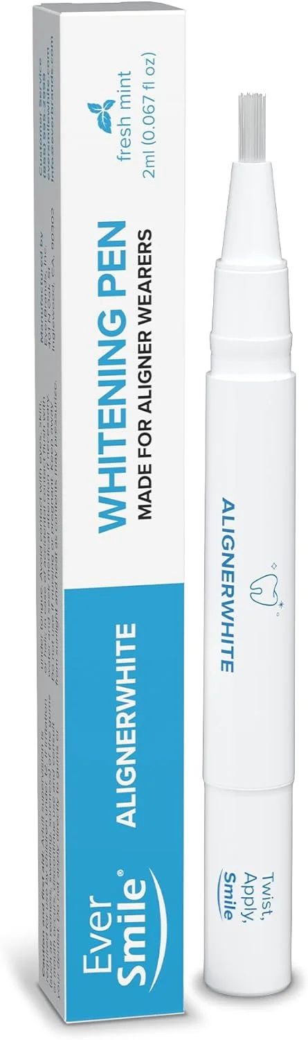 قلم سفید کننده دندان EverSmile AlignerWhite | برای الاینرها و نگهدارنده های شفاف، سفید کننده الاینر، قلم ژل سفید کننده