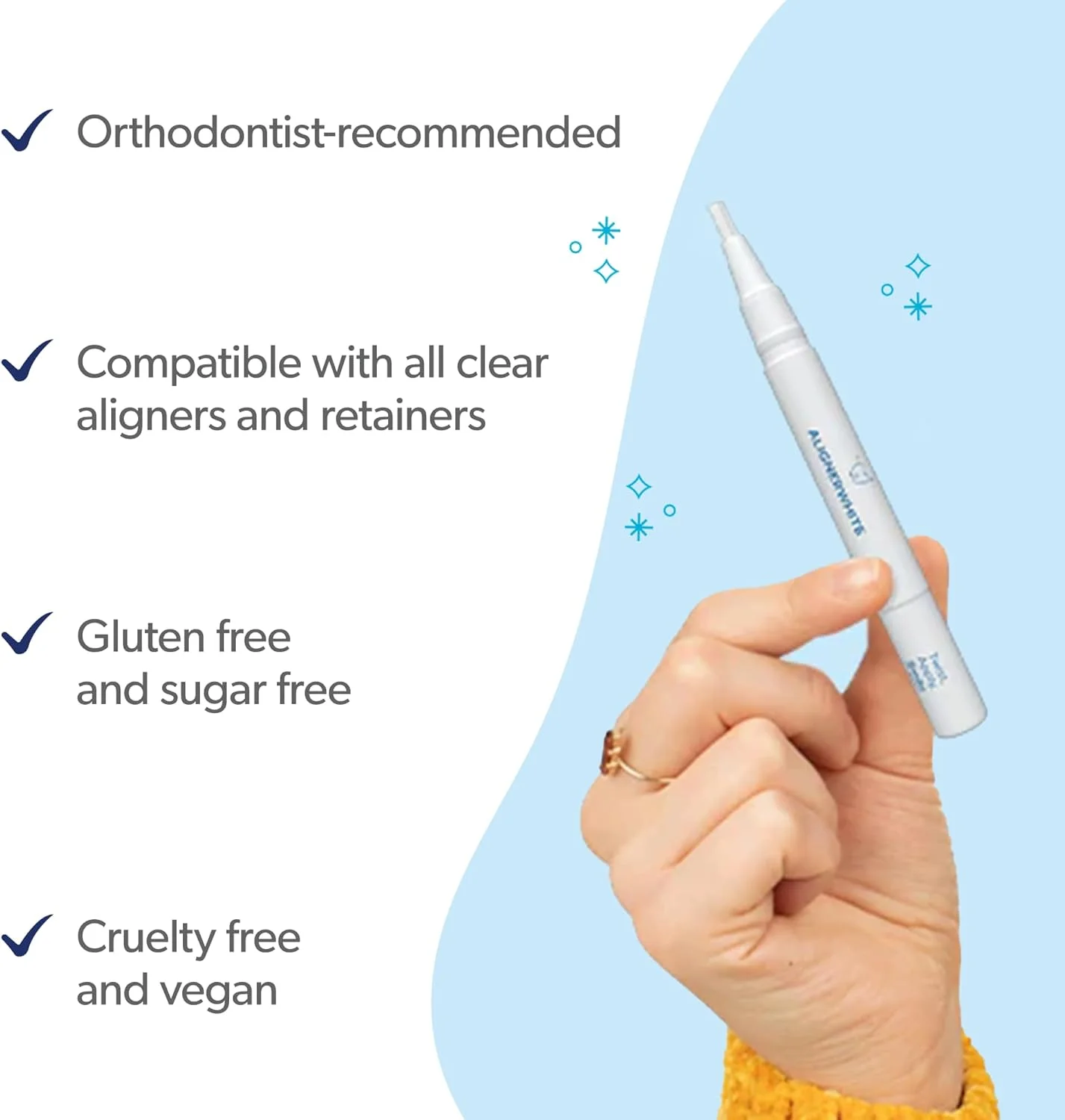 قلم سفید کننده دندان EverSmile AlignerWhite | برای الاینرها و نگهدارنده های شفاف، سفید کننده الاینر، قلم ژل سفید کننده قلم سفید کننده دندان EverSmile AlignerWhite | برای الاینرها و نگهدارنده های شفاف، سفید کننده الاینر، قلم ژل سفید کننده