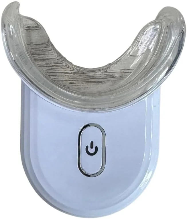 کیت لبخند درخشان Fave Lewk | کیت سفید کننده دندان با نور LED دوگانه – سیستم بی سیم روشن کننده دندان در خانه، ابزار LED حرفه ای و قلم ژل درخشان برای لبخندی درخشان