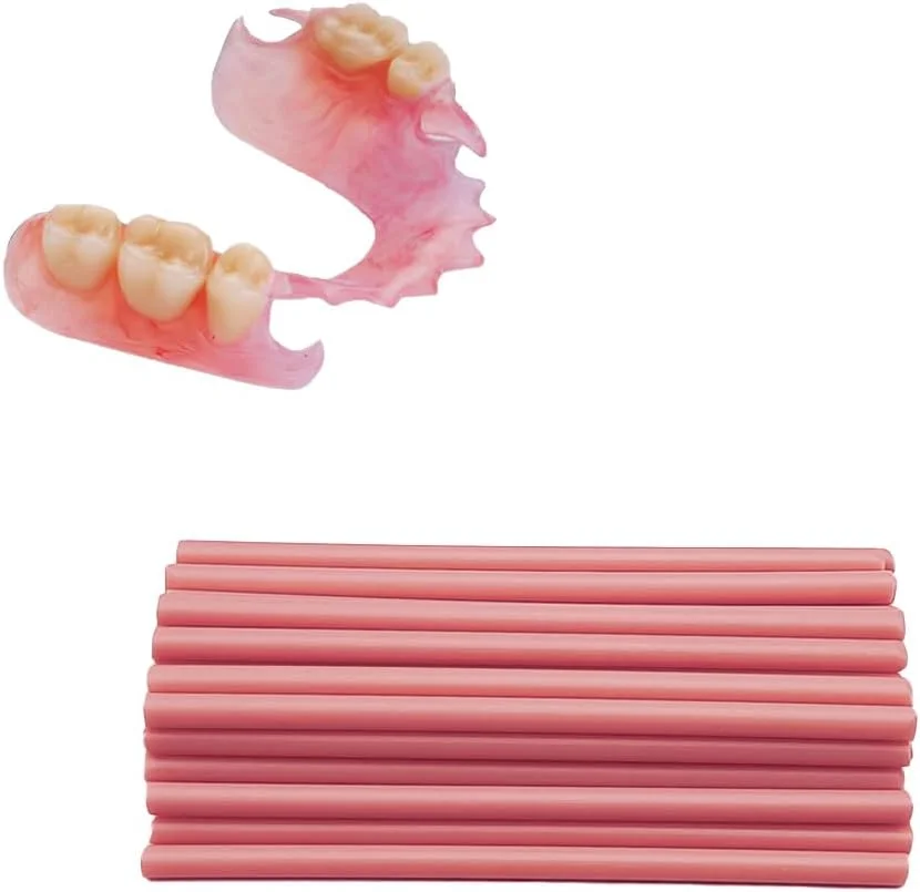 مواد لثه - برای ترمیم دندان های از دست رفته و بهبود لبخند. قطعات پروتزهای جزئی یا کامل