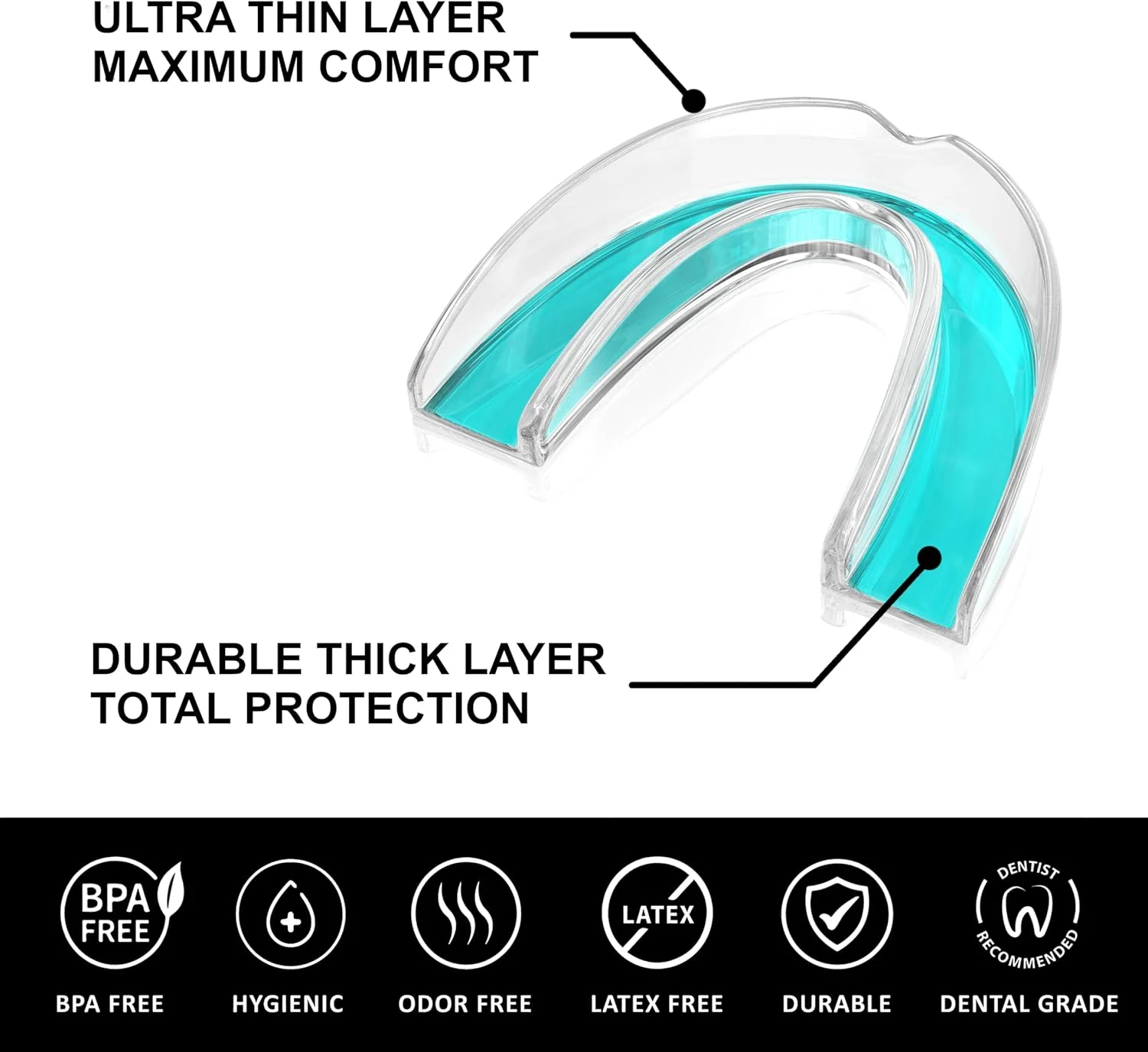 قالب های سفید کننده دندان برای بانوان - سایز کوچک، راحت، قالب گیری سفارشی، غیر حجیم، قابل شکل دهی - (4) قالب دهانی برای سفید کردن دندان و جعبه - نگهدارنده ژل برای پوشش کامل دندان، شفاف