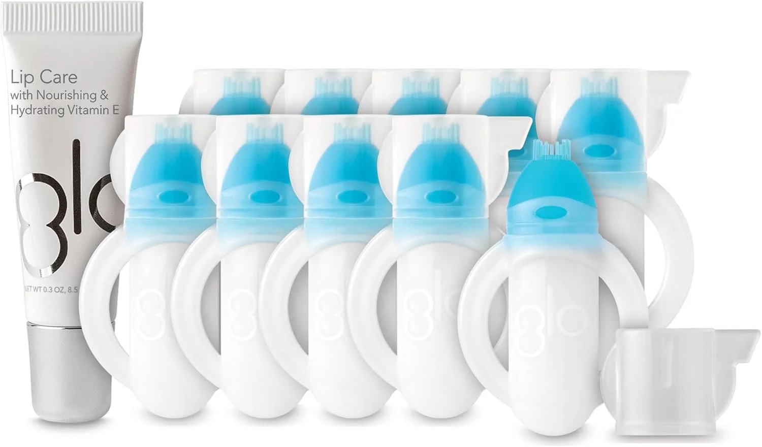 کیت درمان ژل سفید کننده دندان GLO Science Brilliant - از نظر بالینی ثابت شده - نتایج سریع، بدون درد و ماندگار - بسته 10 عددی ژل سفید کننده دندان و مراقبت از لب