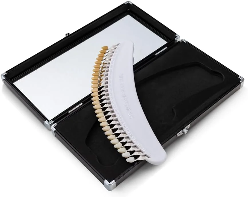 راهنمای سایه دندان حرفه ای سه بعدی R-28 برای ردیابی دوره سفید کردن دندان توسط دندانپزشک، راهنمای سایه دندان با 28 رنگ راهنمای سایه دندان حرفه ای سه بعدی R-28 برای ردیابی دوره سفید کردن دندان توسط دندانپزشک، راهنمای سایه دندان با 28 رنگ