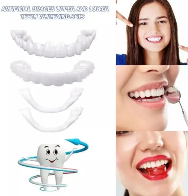 پوشش دندان اسنپ آن | روکش دندان مصنوعی موقت | روکش دندان فوری برای دندان های بالا و پایین | پوشش دندان زیبایی برای مردان و زنان