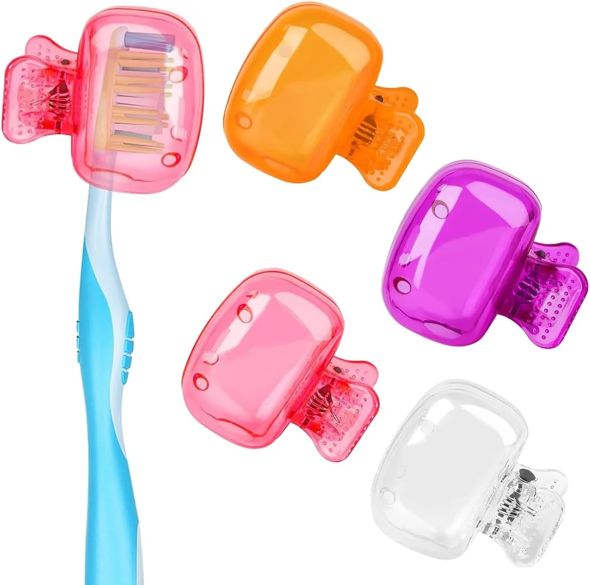 هانه® 4 عددی درپوش مسواک، درپوش بهداشتی و ضد گرد و غبار مسواک، گیره، درپوش محافظ سر مسواک مسافرتی، جهانی 1.8 اینچی، درپوش محافظ سر مسواک برای مسواک کودکان هانه® 4 عددی درپوش مسواک، درپوش بهداشتی و ضد گرد و غبار مسواک، گیره، درپوش محافظ سر مسواک مسافرتی، جهانی 1.8 اینچی، درپوش محافظ سر مسواک برای مسواک کودکان